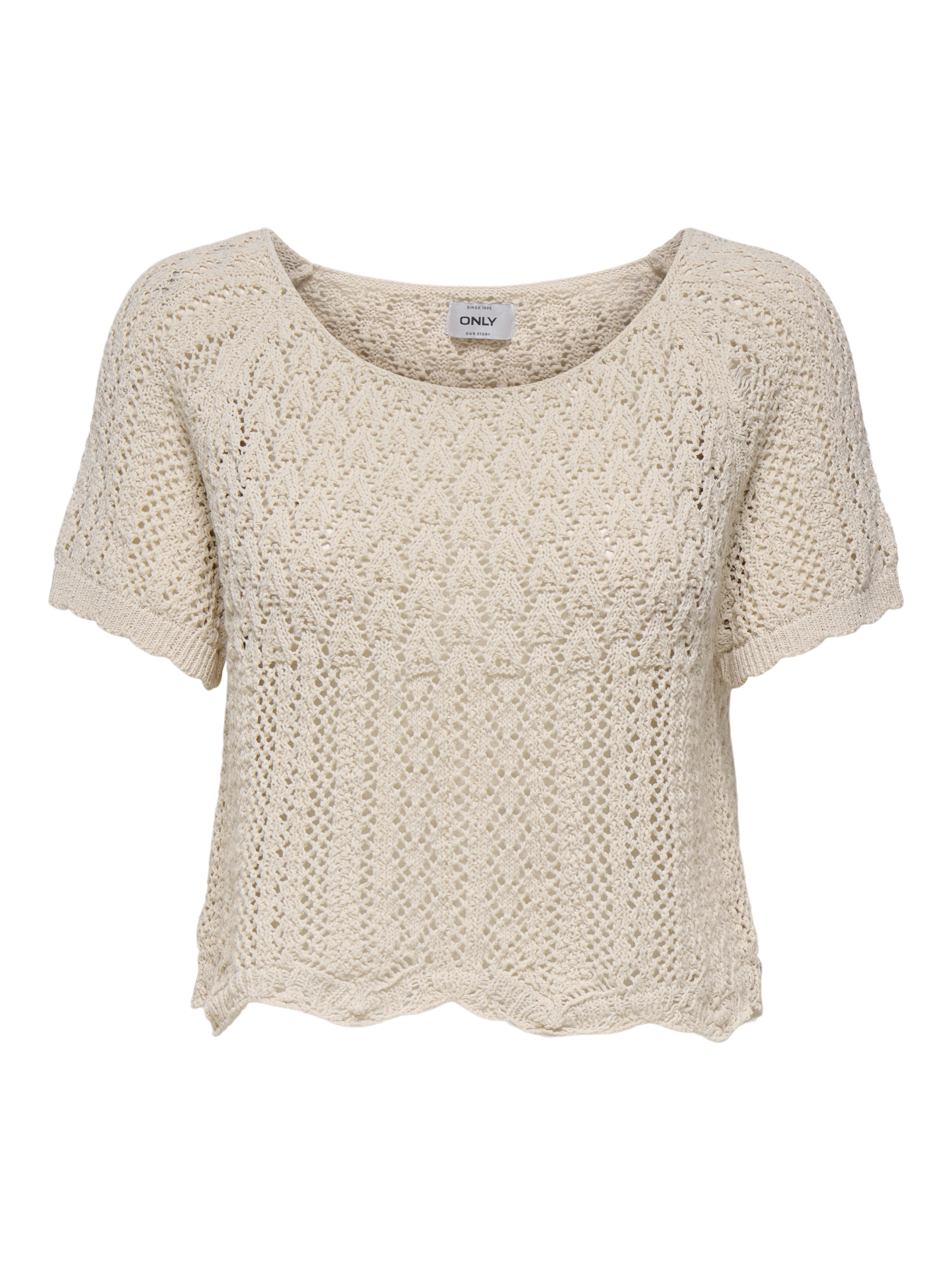 Only Gebreide trui ONLNOLA LIFE S/S PULLOVER KNT NCA
