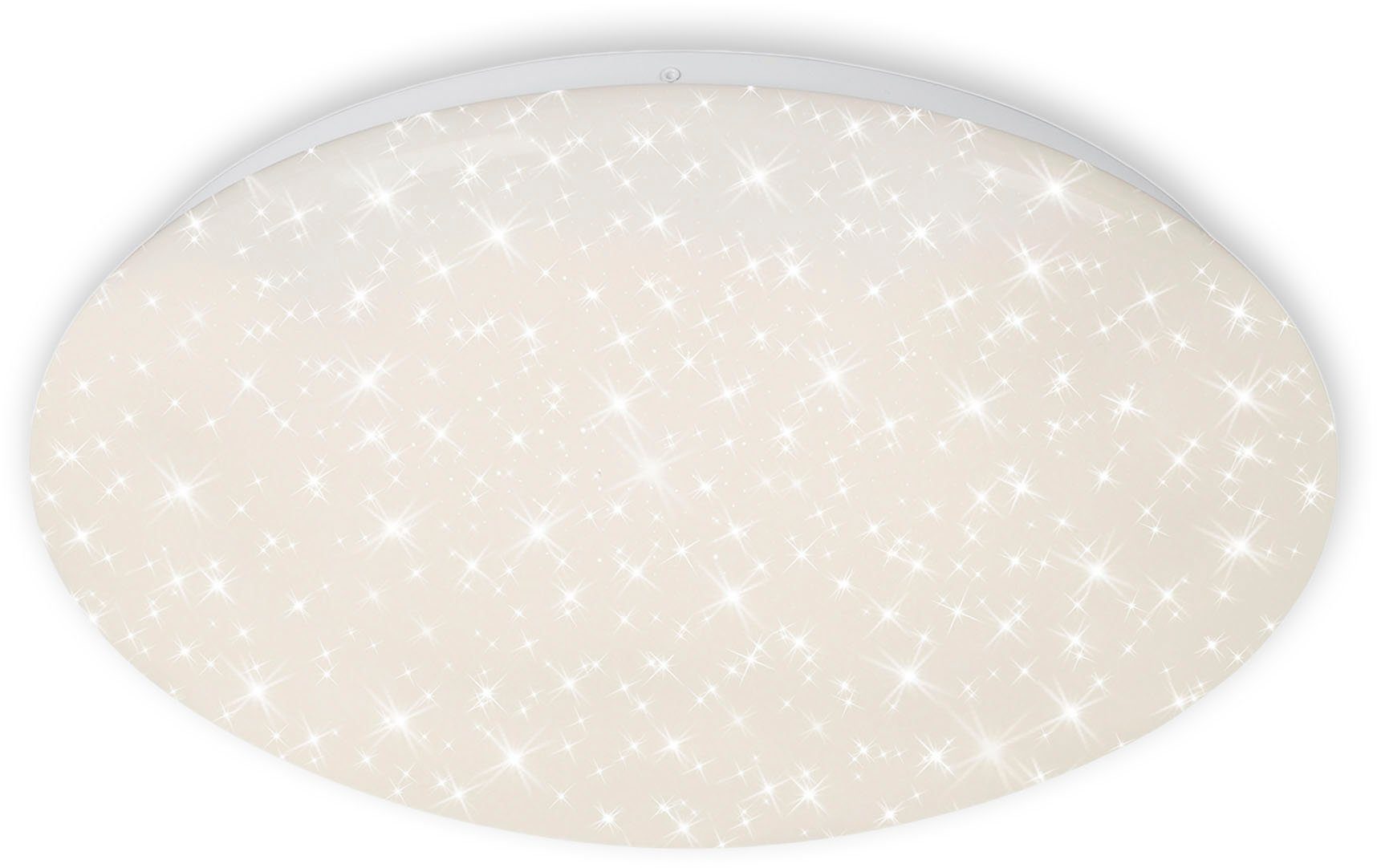 Briloner Leuchten Led-plafondlamp 3367216 VERB Sterrenhemel, 38x6,5 cm, wit, 23W, woonkamer, slaapkamer, keuken
