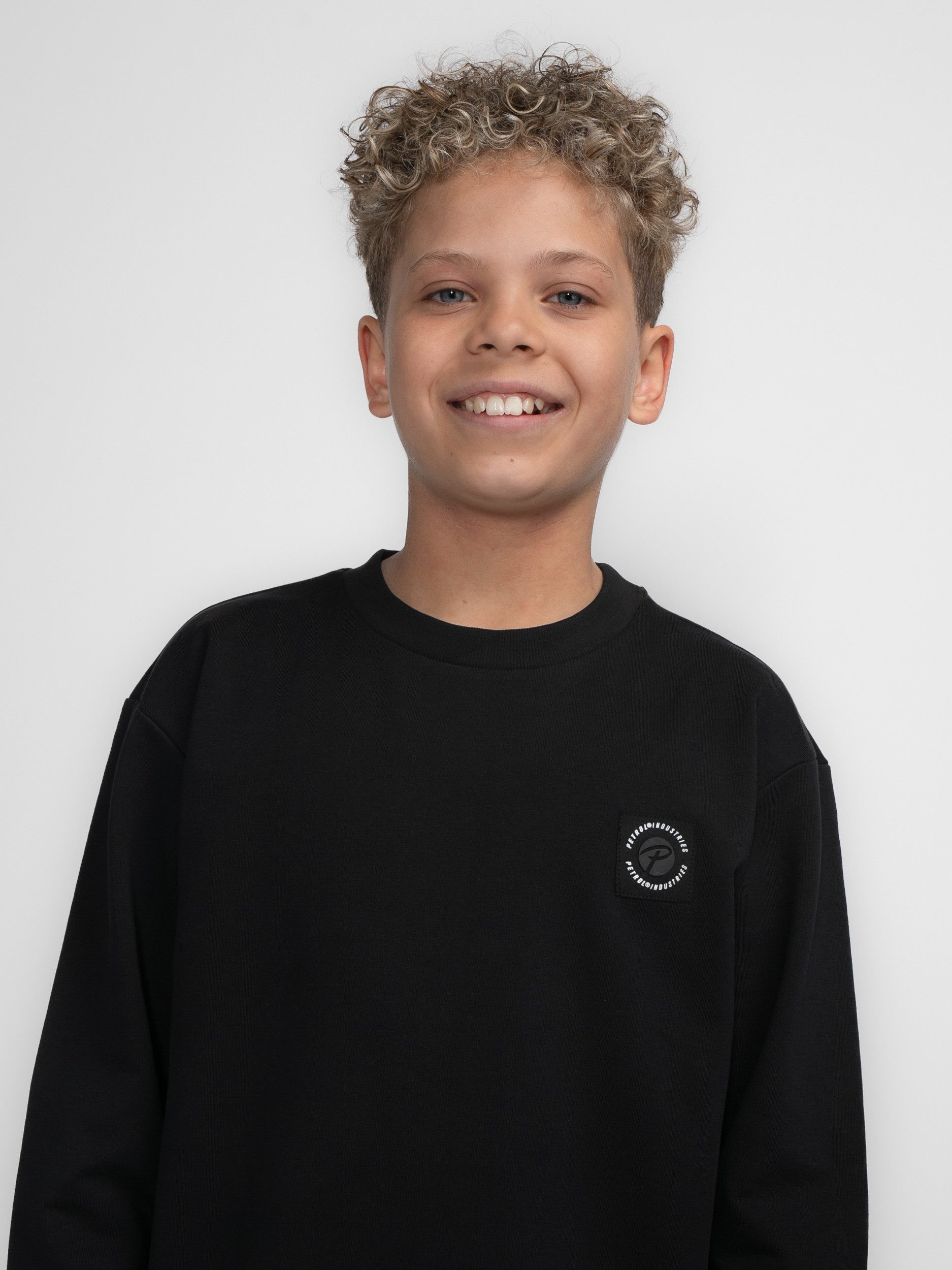 Petrol Industries Sweater met reliëf op de borst
