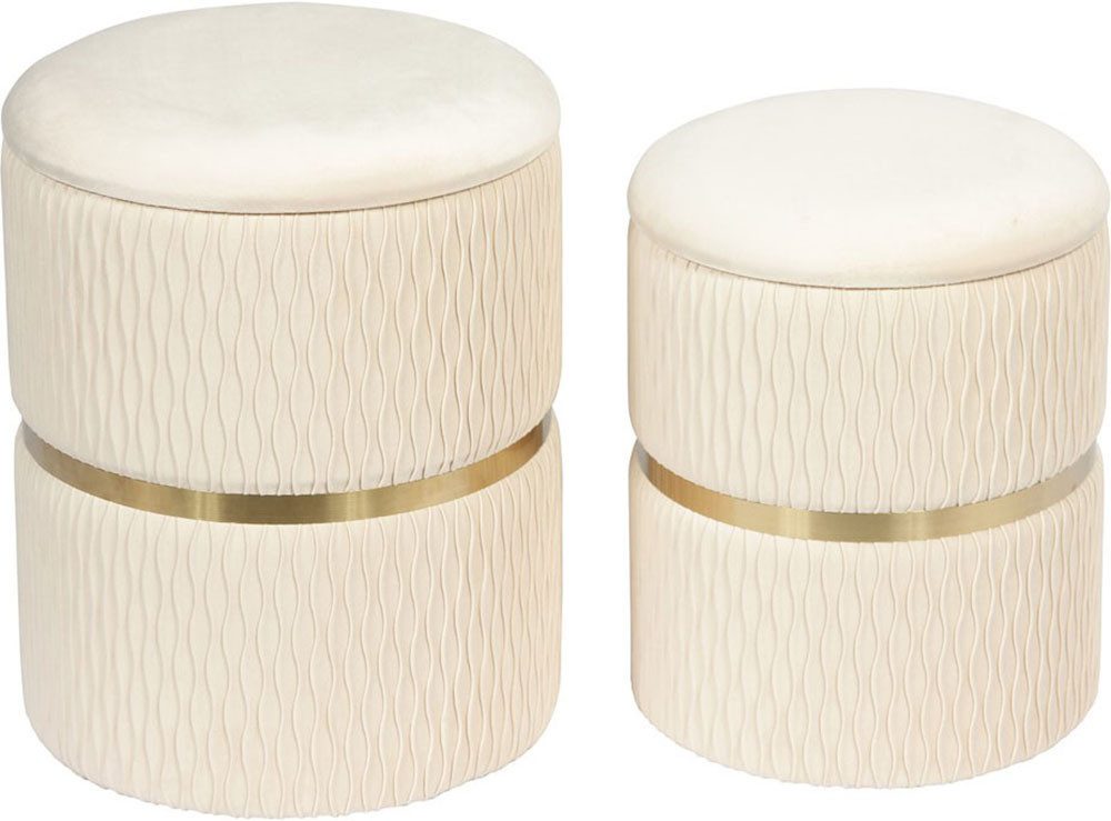 Kayoom Hocker Kruk Zora 425 2-delige set, praktische en verborgen opbergruimte (set, 2 stuks)