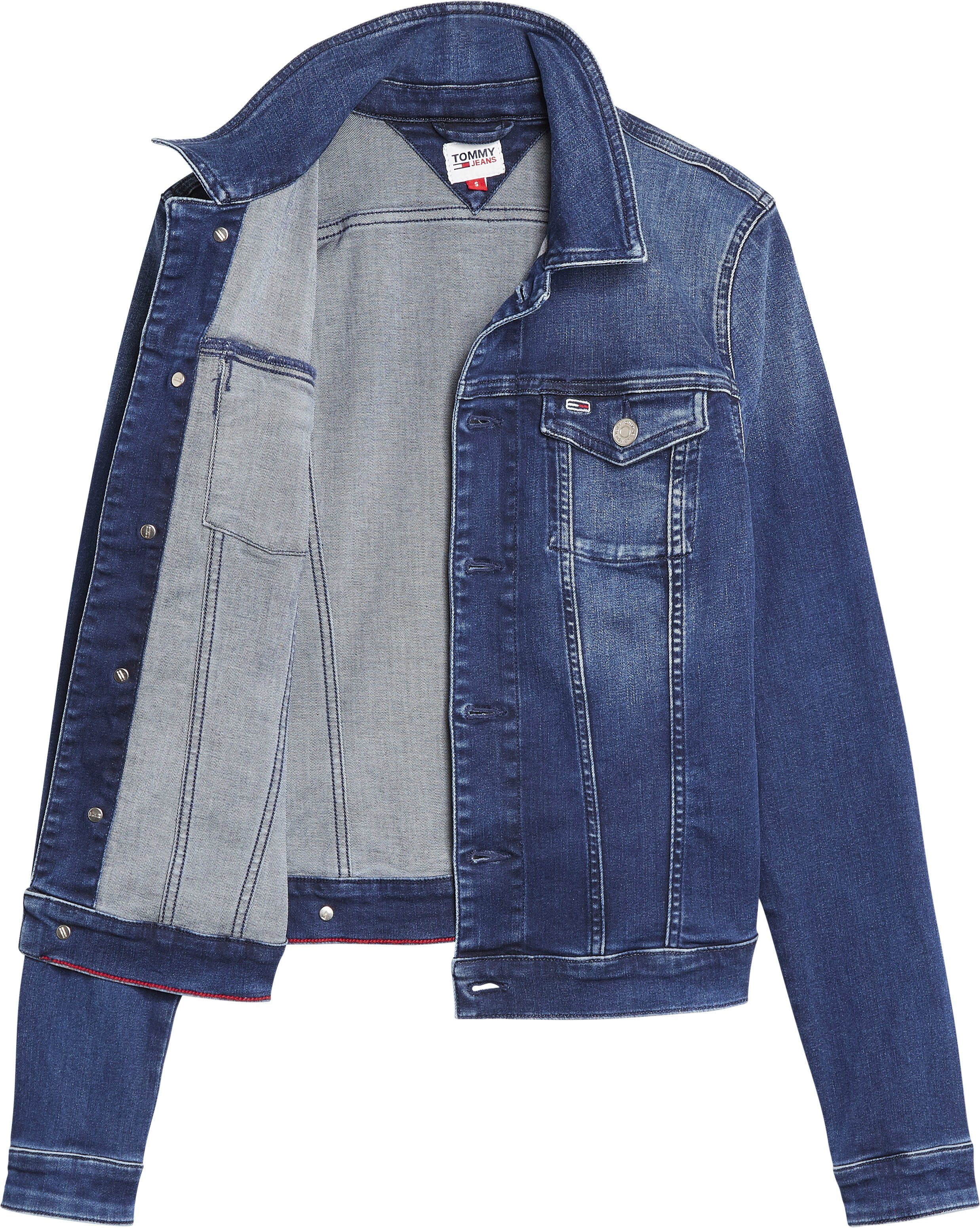 TOMMY Jeansjack VIVIANNE SLIM TRUCKER NNMBS met tommy jeans-logoknopen & merklabel