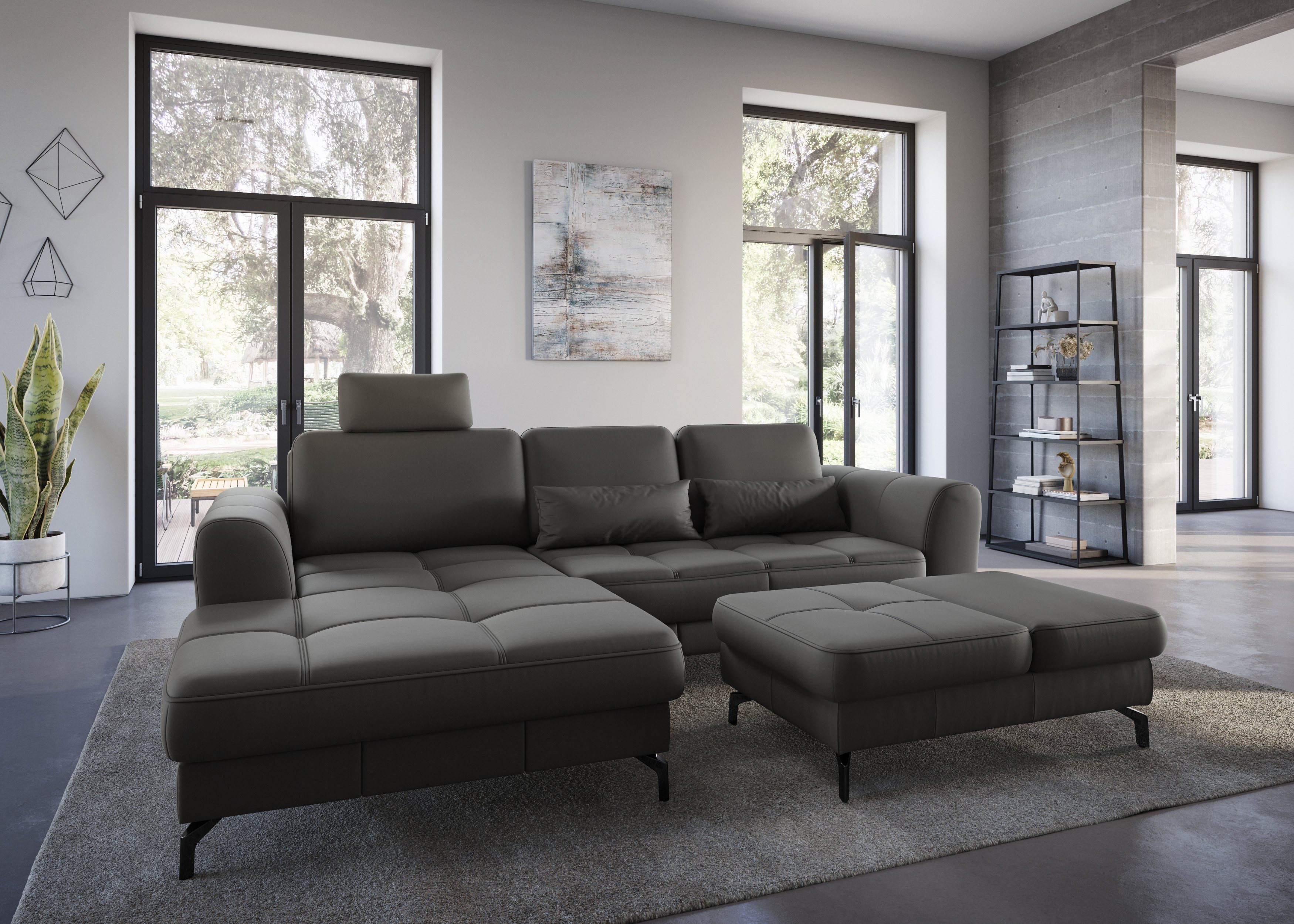 sit&more Hocker Bendigo met inklapfunctie, bodemvrijheid 12 cm, naar keuze in 2 pootkleuren
