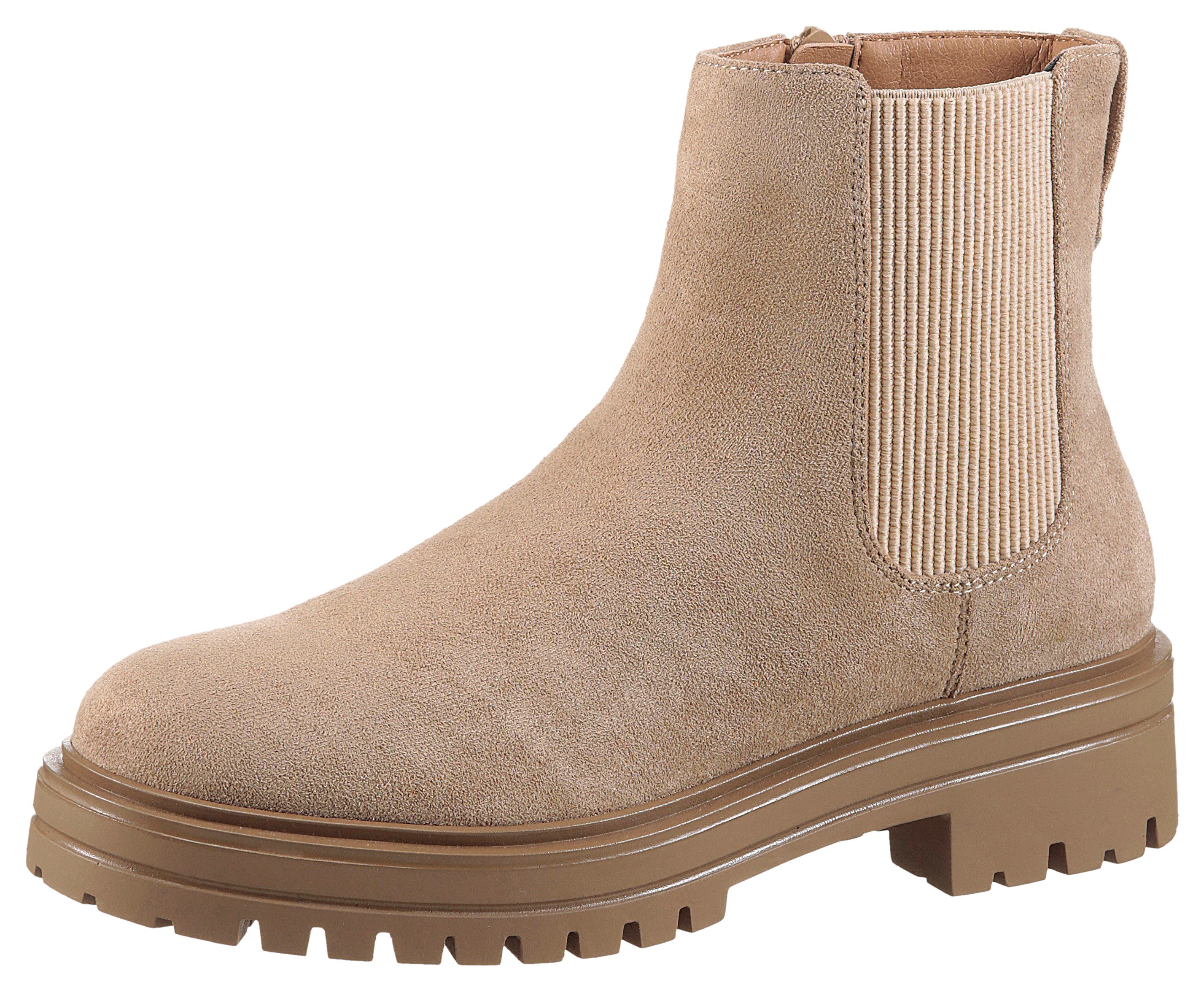 Aniston SHOES Chelsea-boots ankle boot, block heel, with wide stretch - new collection