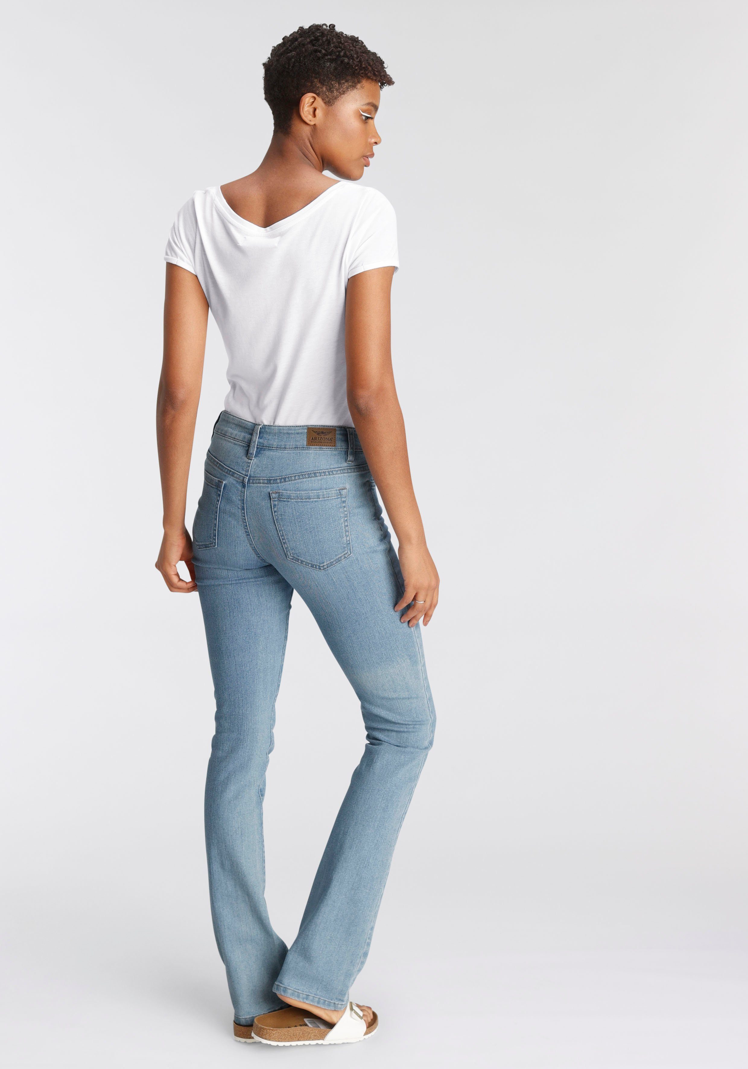 Arizona Bootcut jeans Baby-Boot normale taille, bootcut, met muntzakje, met steekzakken