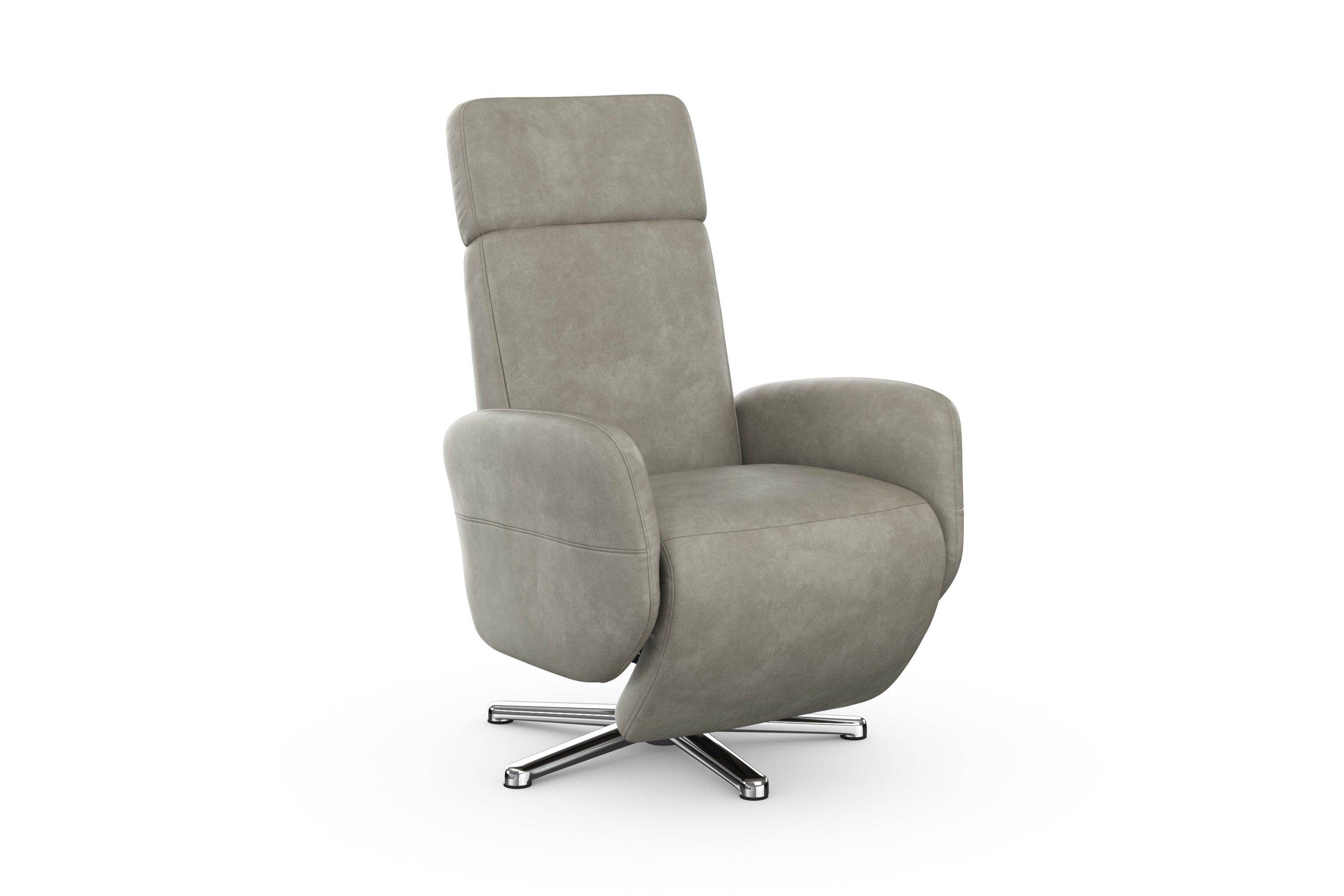 sit&more Relaxfauteuil Grenoble, incl. hoofdsteunverstelling en bekabelde afstandsbediening