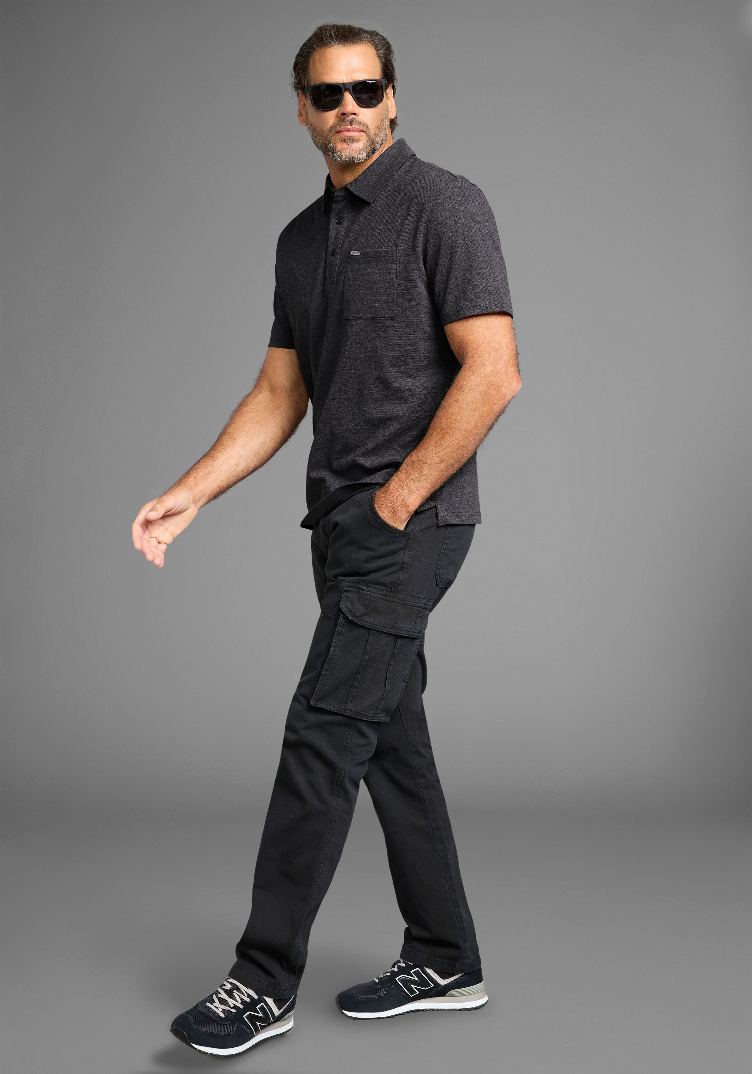 Man's World Poloshirt met borstzak