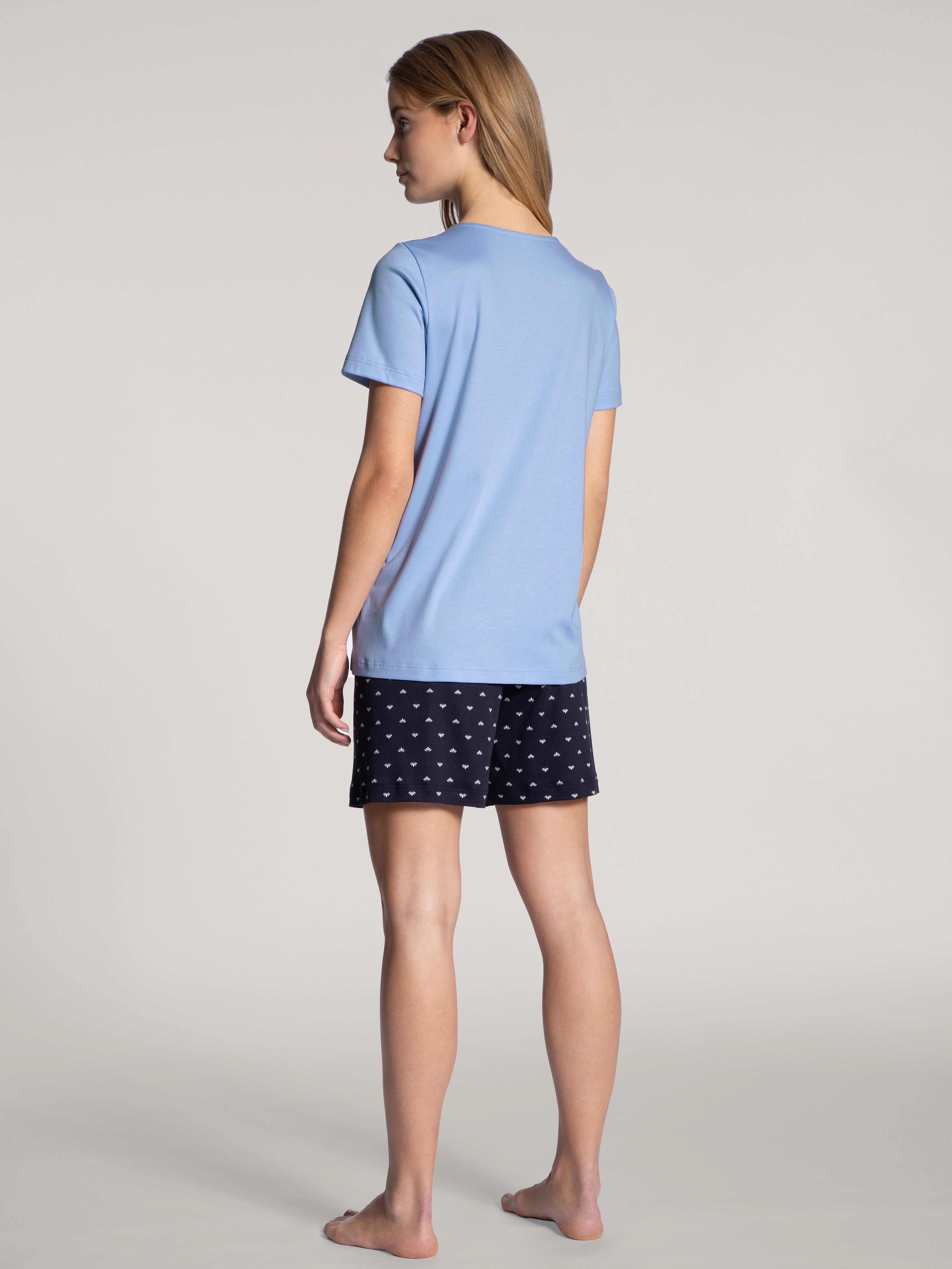 CALIDA Shortama Night Lovers met gedessineerde broek (2-delig)