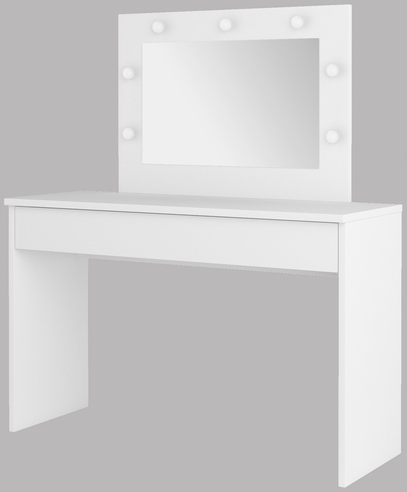 INOSIGN Make-uptafel Eva, kaptafel cosmeticatafel 1 lade met led verlichting, 118x135x42cm, gemaakt in europa