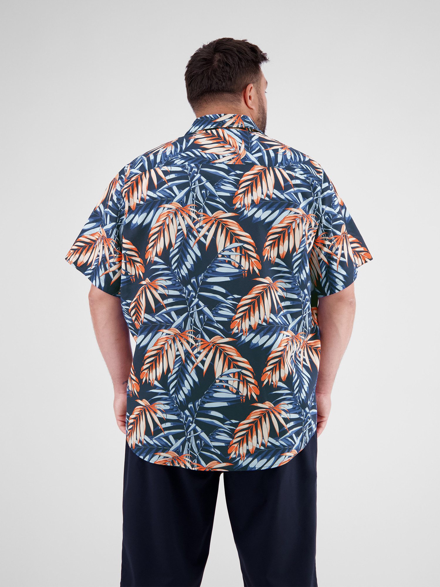 Lerros Overhemd met korte mouwen LERROS hawaii overhemd in de maten 3XL tot 6XL