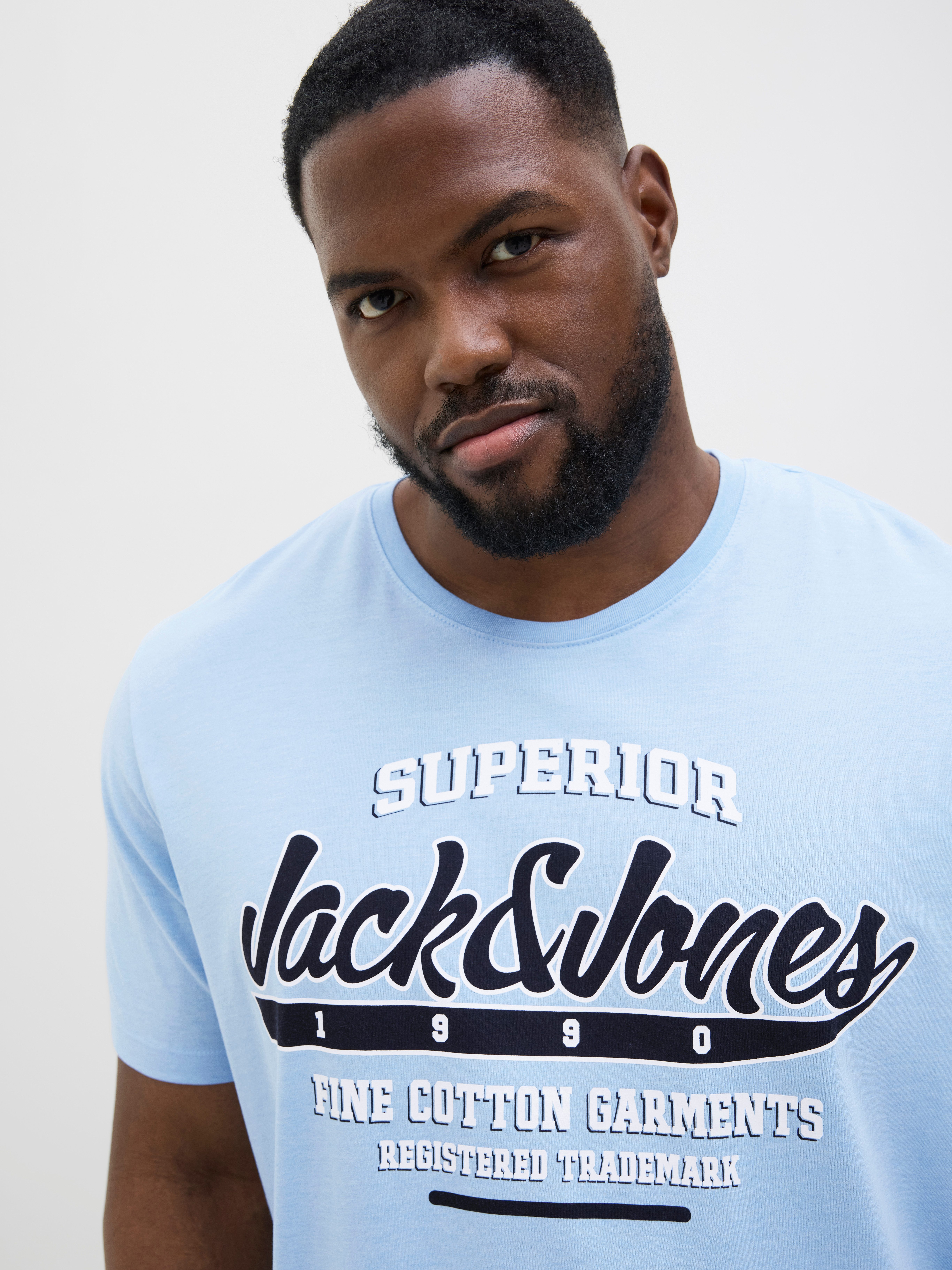 Jack & Jones PlusSize T-shirt JJELOGO TEE SS O-NECK 2 COL AW24 S PLS