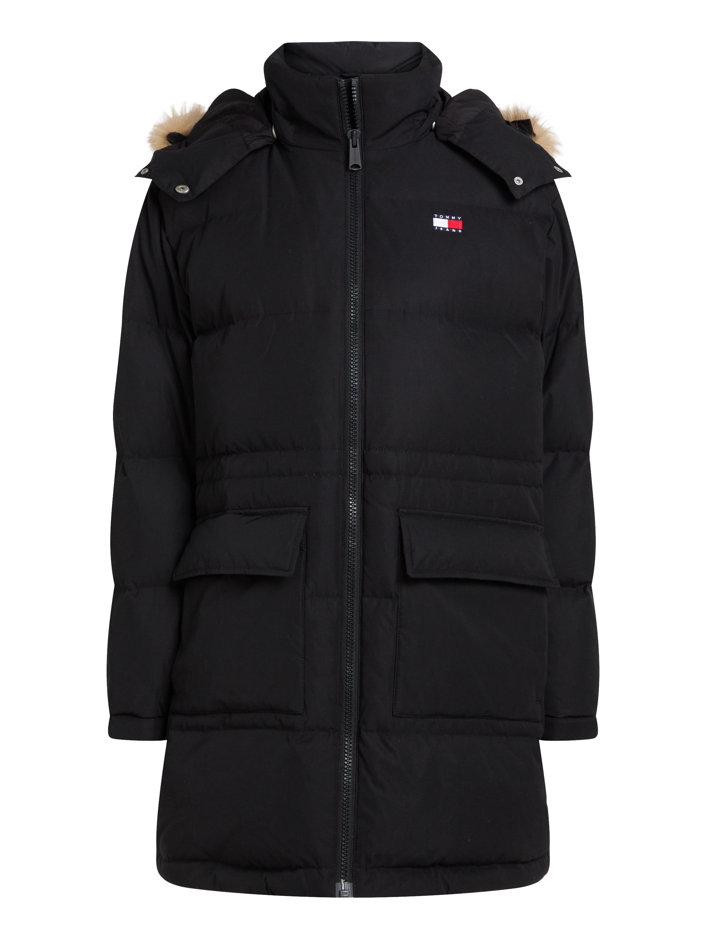 TOMMY JEANS Gewatteerde jas TJW MIDI ALASKA FAUX FUR