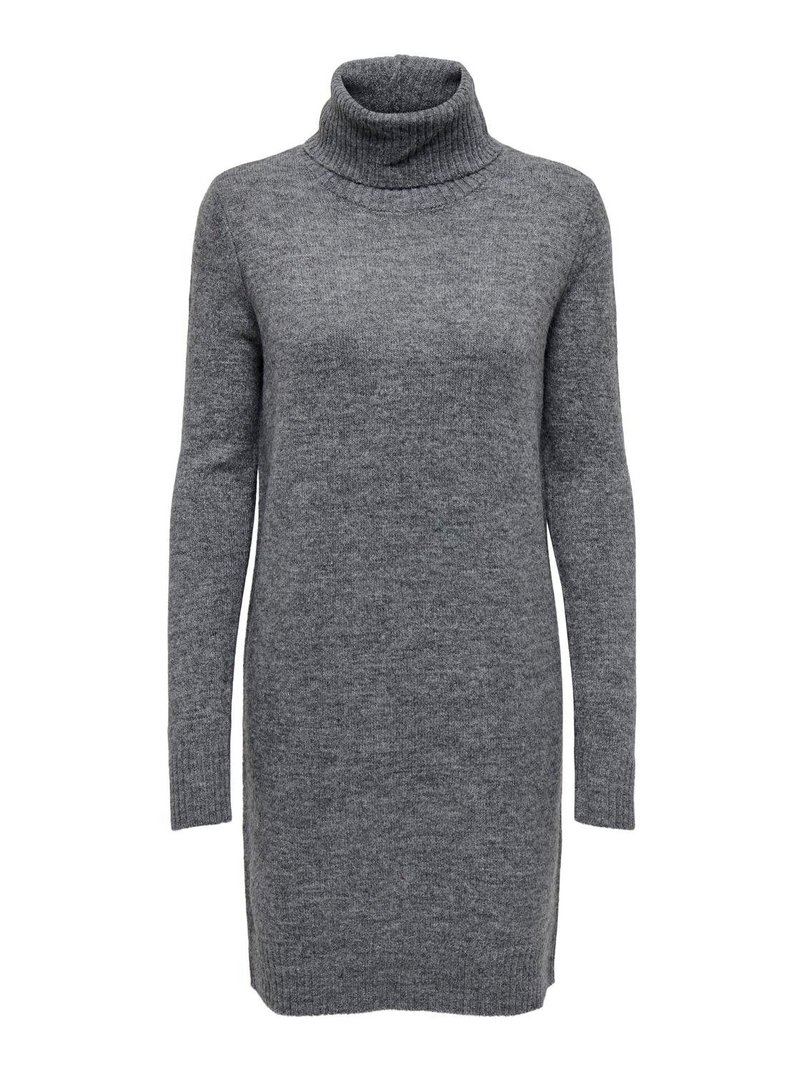 JDY Gebreide jurk ELANORA L S COWLNECK DRESS KNT NOOS