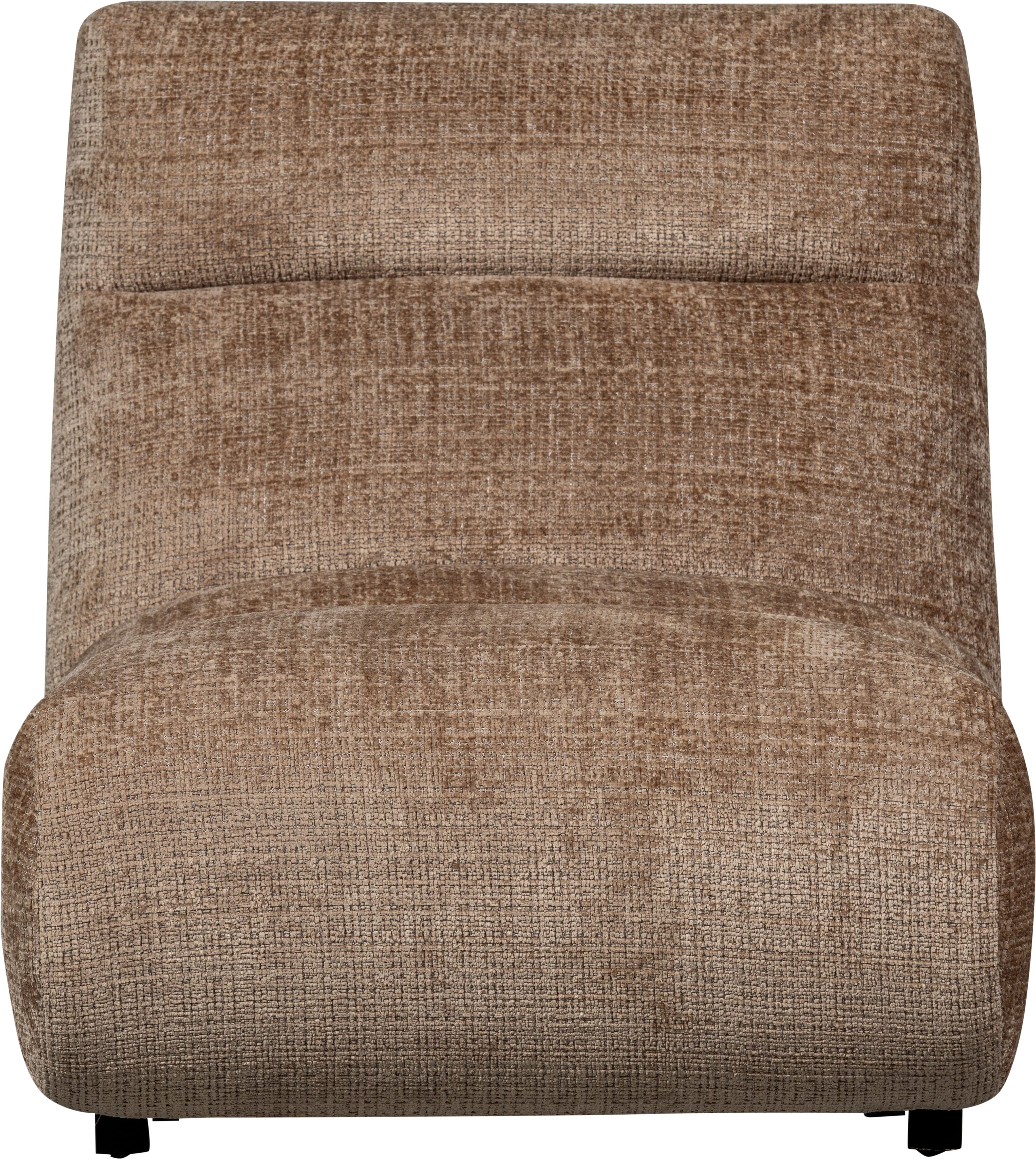 WOOOD Fauteuil Observe vrijstaand, grof geweven chenille-stof, h 82 cm x b 75 cm