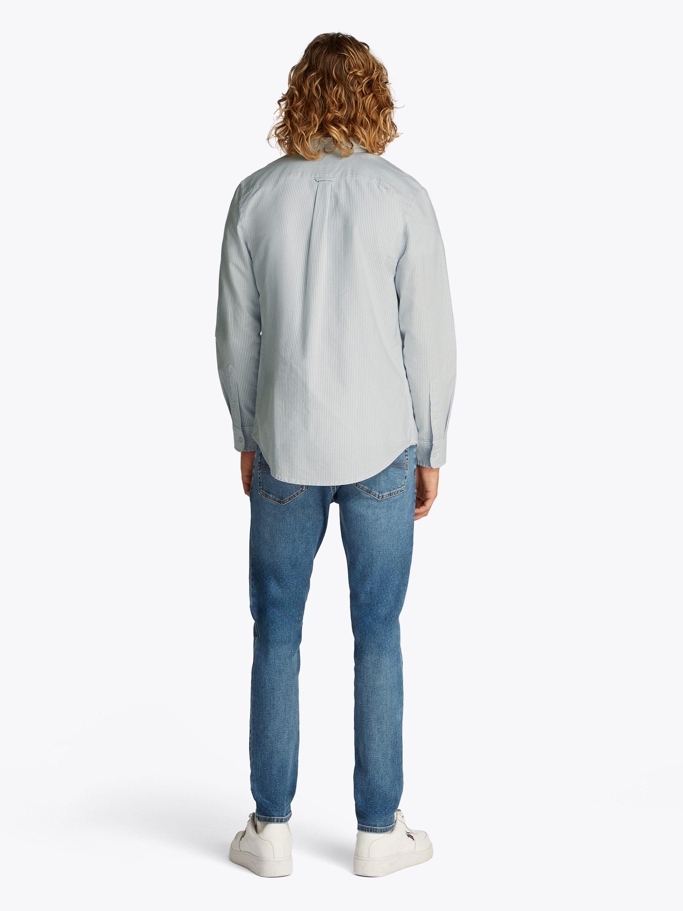 TOMMY JEANS Overhemd met lange mouwen TJM SLIM STRIPE OXFORD SHIRT EXT