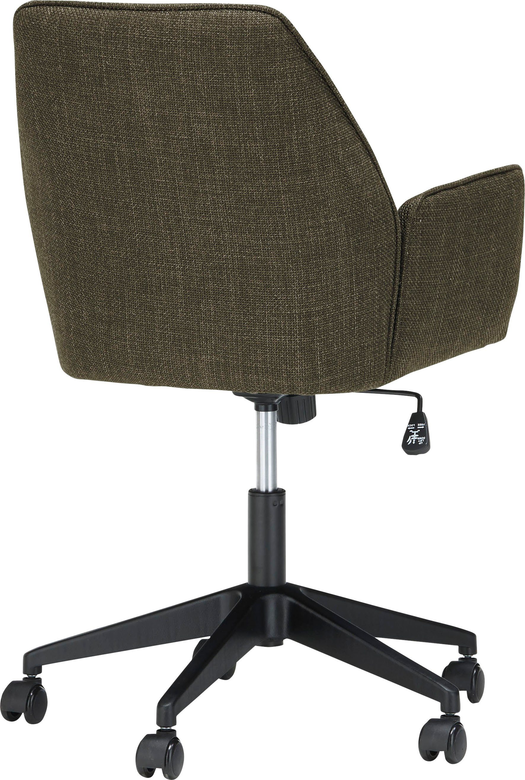 MCA furniture Bureaustoel O-Pemba Geweven stof, bureaustoel met traploos instelbare comfortabele zithoogte