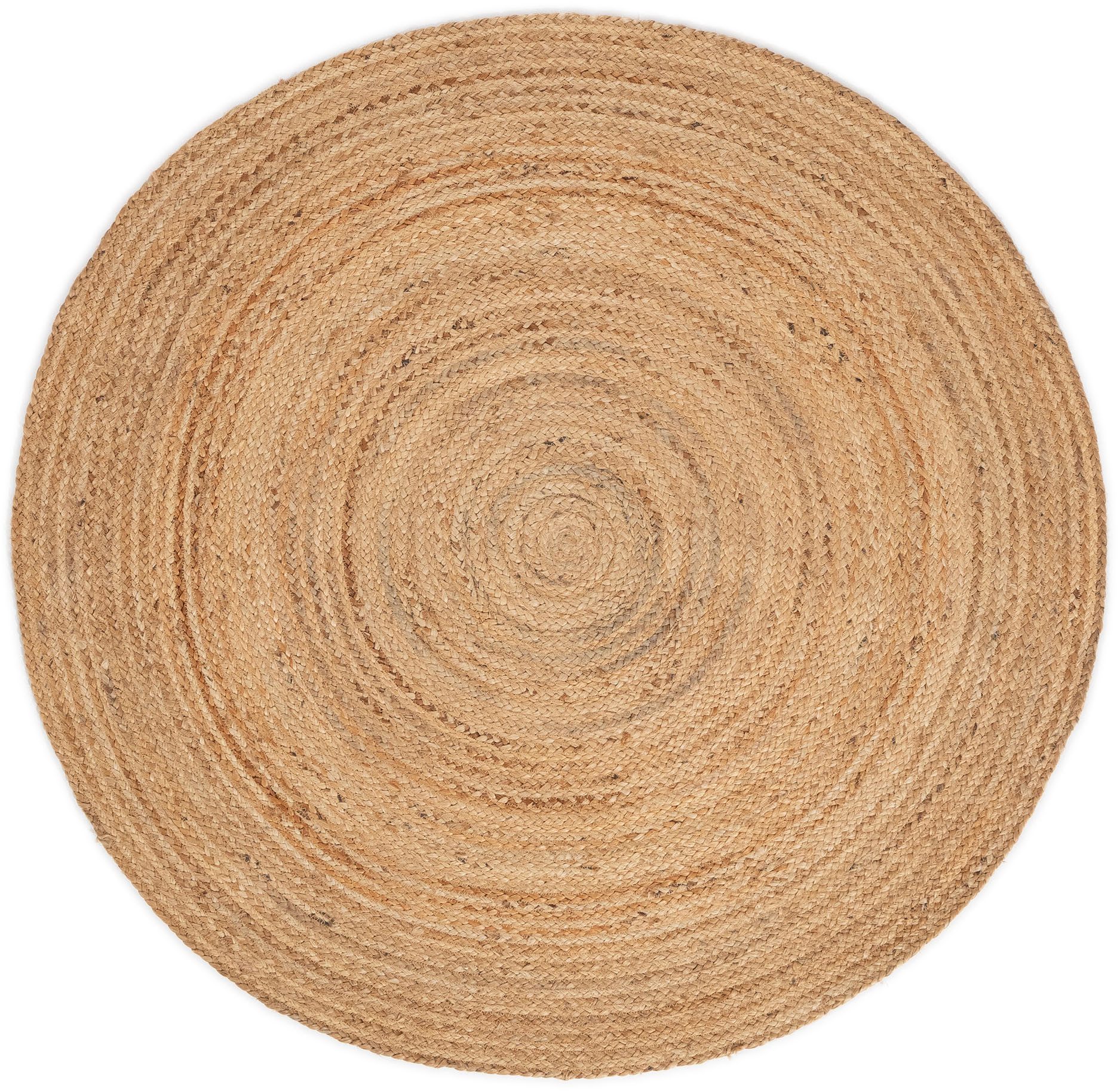 carpetfine Vloerkleed Nele jute-vloerkleed natuurmateriaal gevlochten tweezijdig te gebruiken kleed van 100% jute, in rond en ovaal, vele maten
