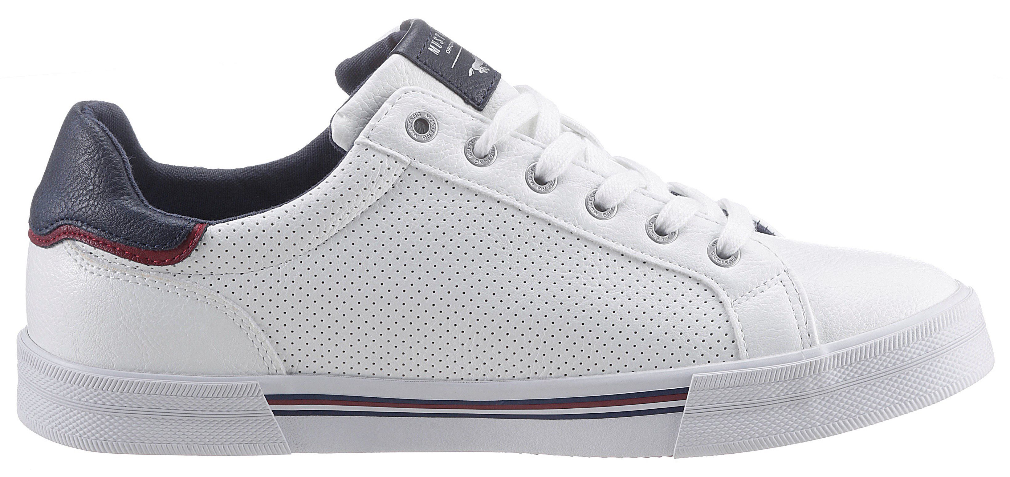 Mustang Shoes Sneakers met rits aan de zijkant, vrijetijdsschoen, lage schoen, veterschoen