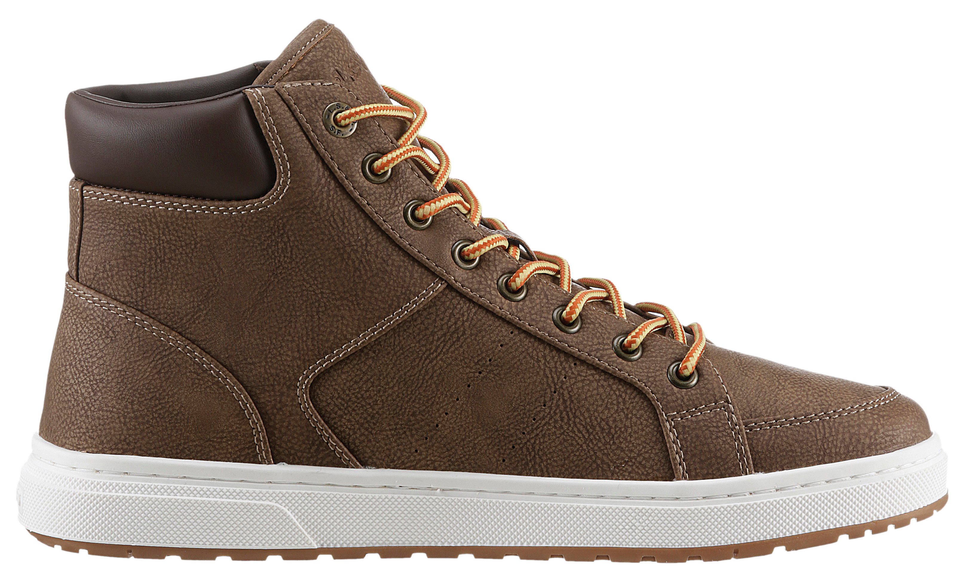 Levi's® Sneakers PIPER MID , veterschoenen, vrijetijdsschoen, veterschoenen met logo-embossing