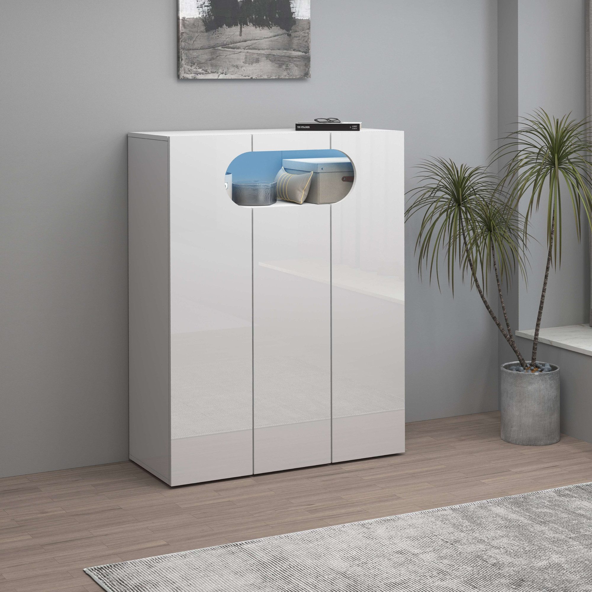 INOSIGN Schoenenkast Real, schoenenkast, schoenencommode, schoenenrek, breedte 90 cm