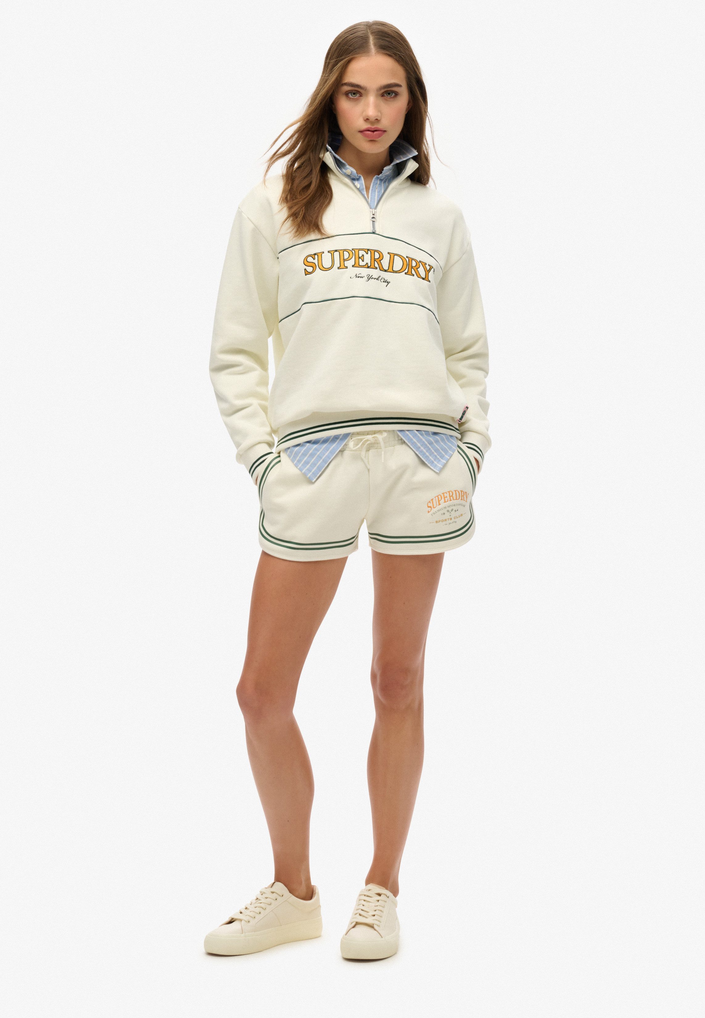 Superdry Sweatshirt COUNTRY CLUB LOOSE HALF ZIP