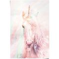 reinders! poster magische eenhoorn in vrolijke kleuren - fantasie - paard (1 stuk) roze