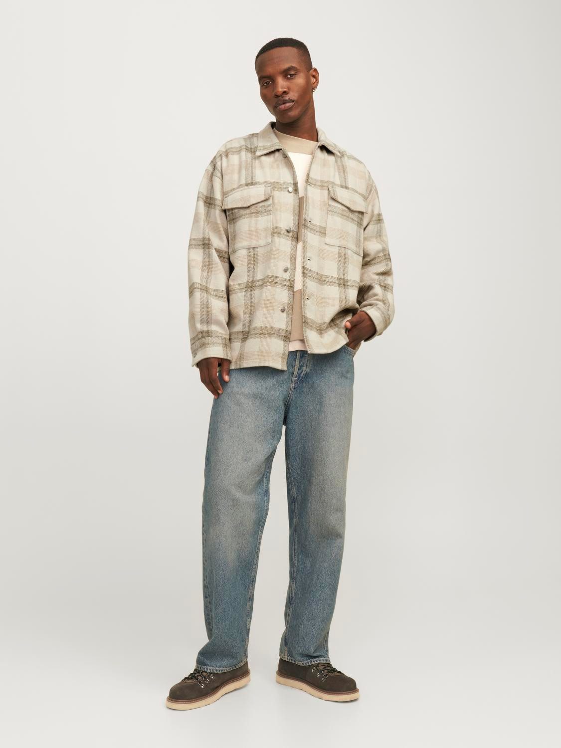 Jack & Jones Overhemd met lange mouwen JORVESTERBRO CHECK OVERSHIRT LS SN
