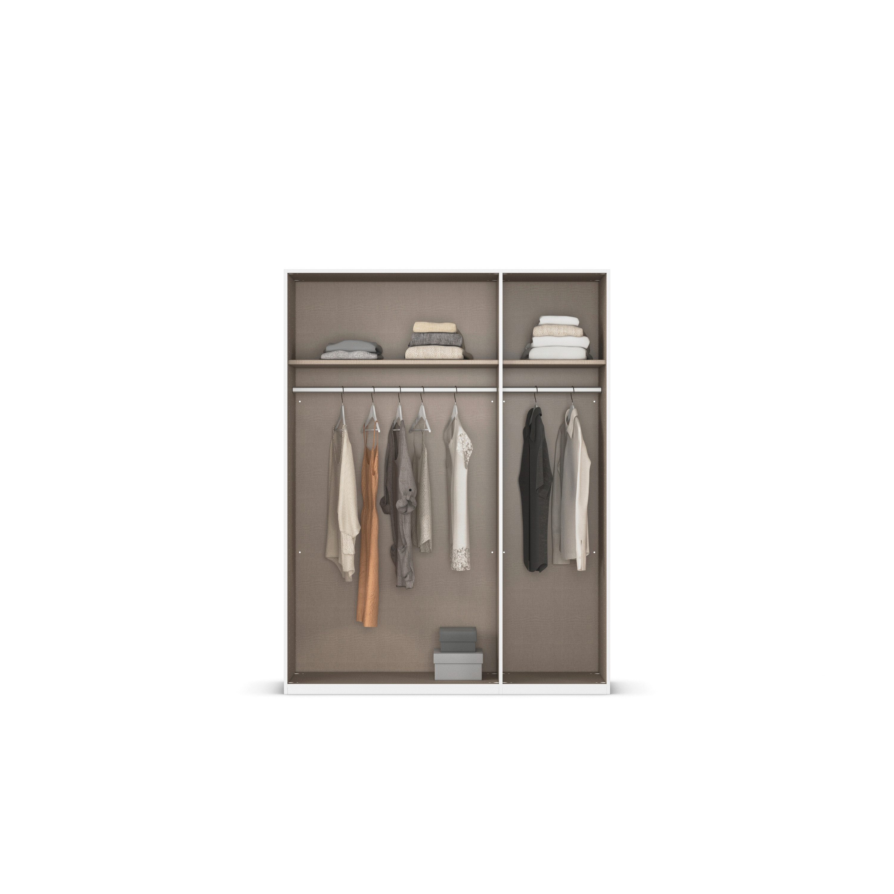 rauch Draaideurkast Kledingkast Kast Garderobe Slaapkamerkast EVELYN in elegante stijl, veel opbergruimte 4 breedtes en 2 hoogtes made in germany