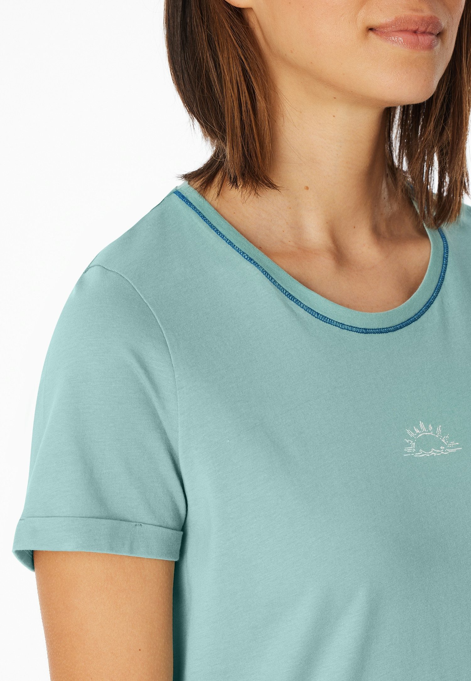 Schiesser Nachthemd Casual Essentials met statement-print