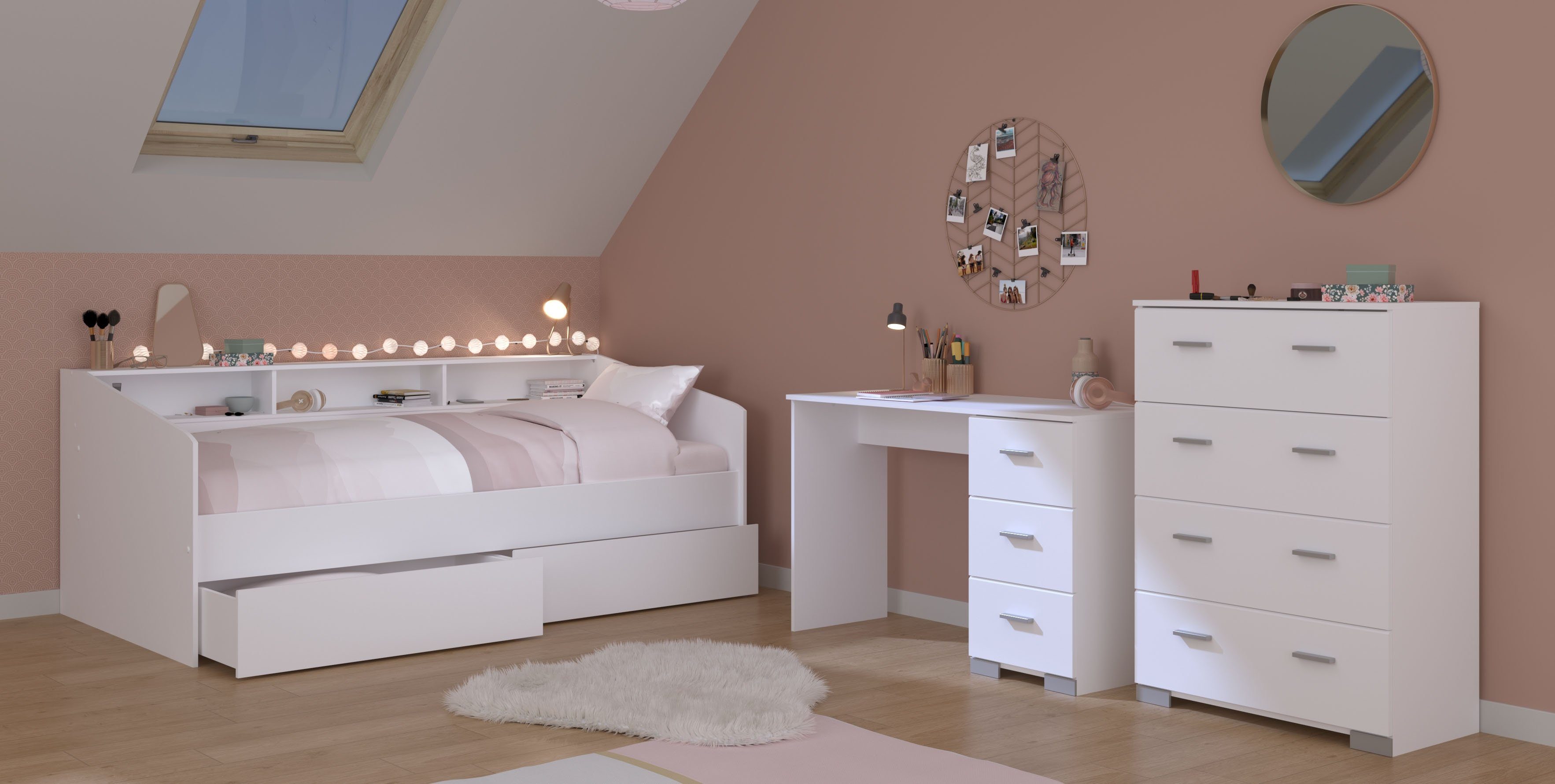 Parisot Tienerkamerset Parisot kinderkamer, 4-delig - Sleep 44 (5-delig)