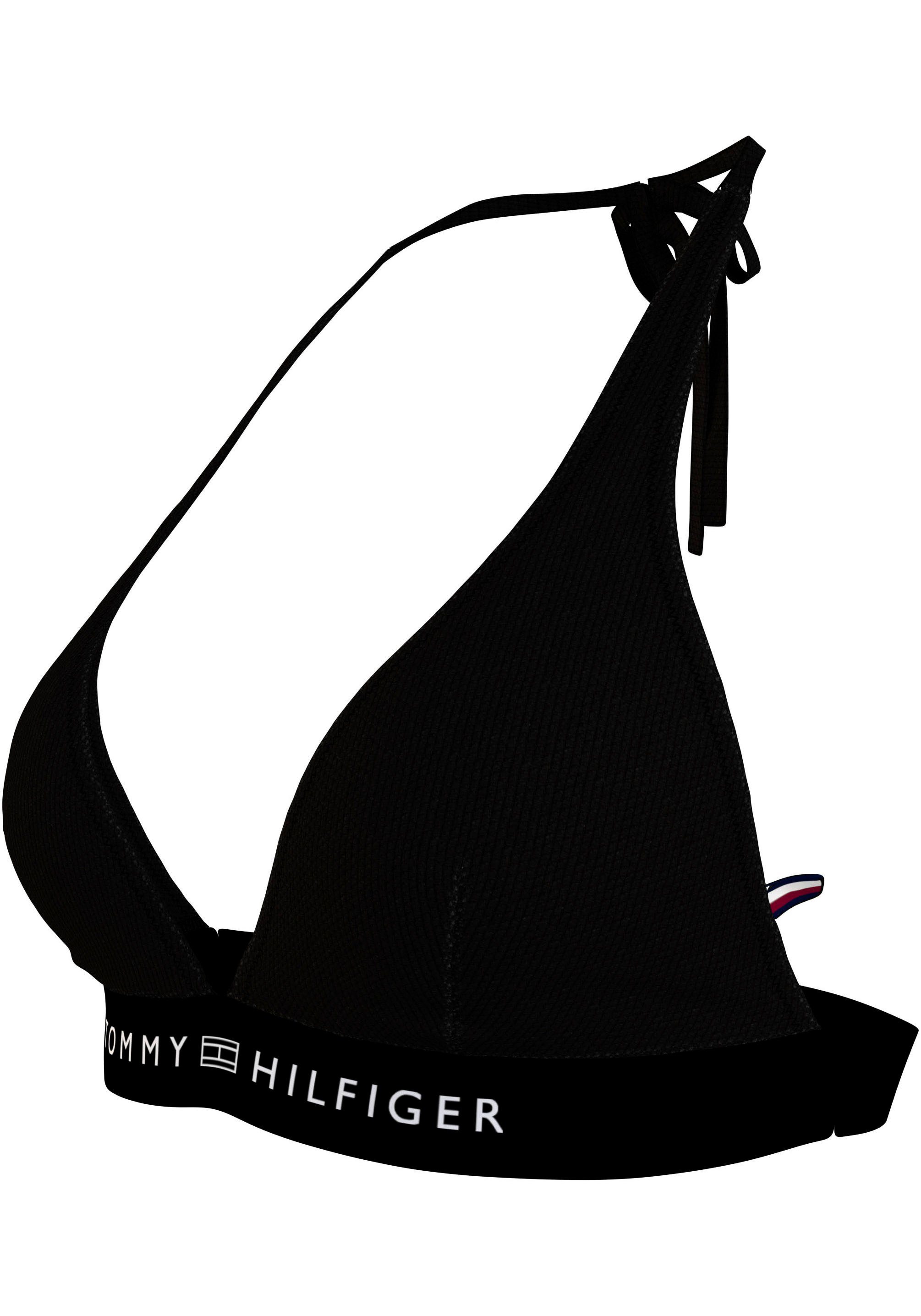 Tommy Hilfiger Swimwear Triangel-bikinitop TRIANGLE FIXED RP met een logo-opschrift