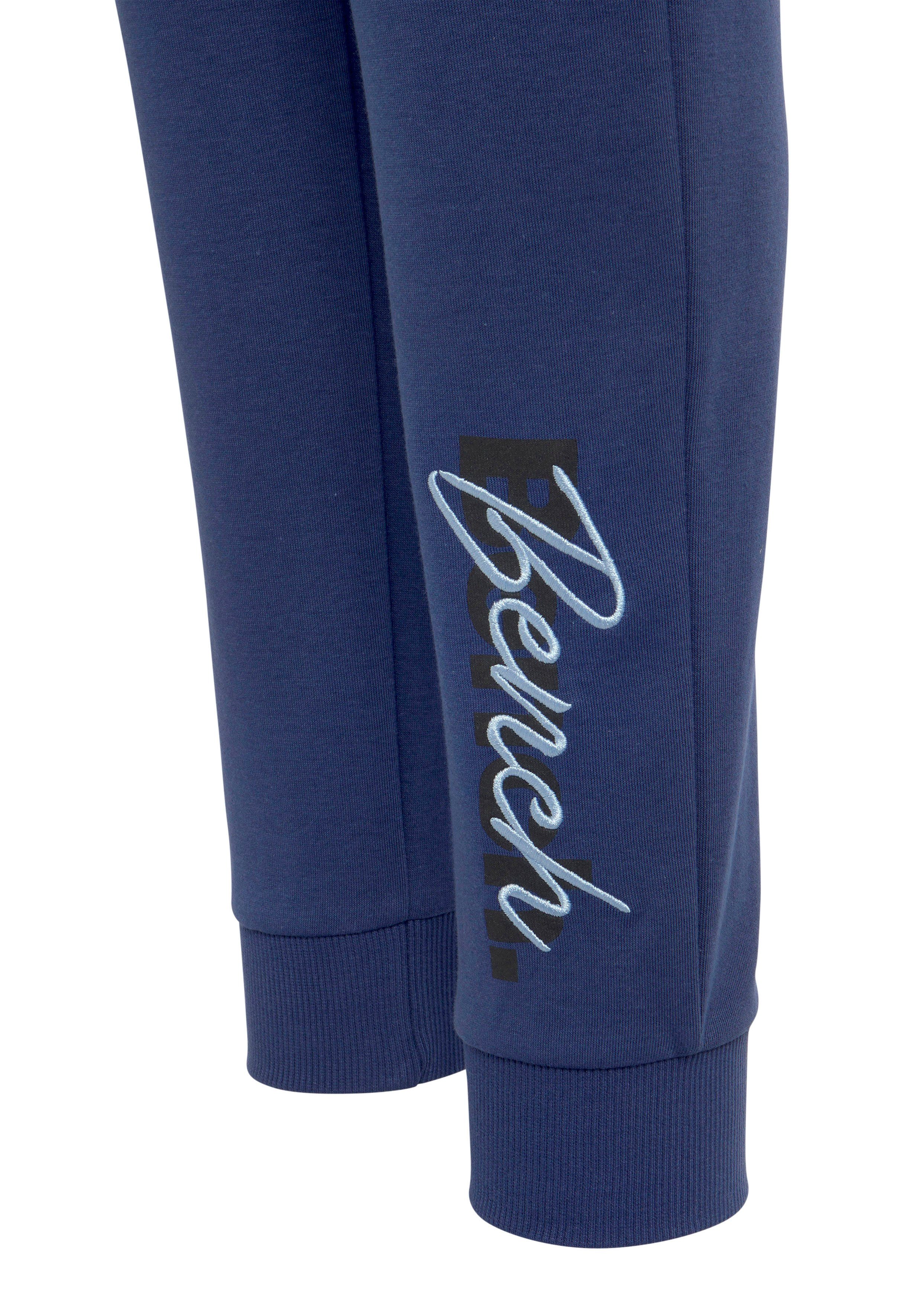 Bench. Loungewear Sweatpants met logoprint en borduurwerk, loungewear