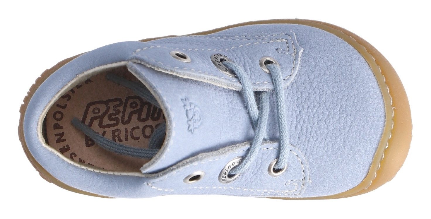 PEPINO by RICOSTA Babyschoentjes Cory 50 WMS: Midden Veterschoen met WMS-systeem, leer, maat sjabloon om te downloaden