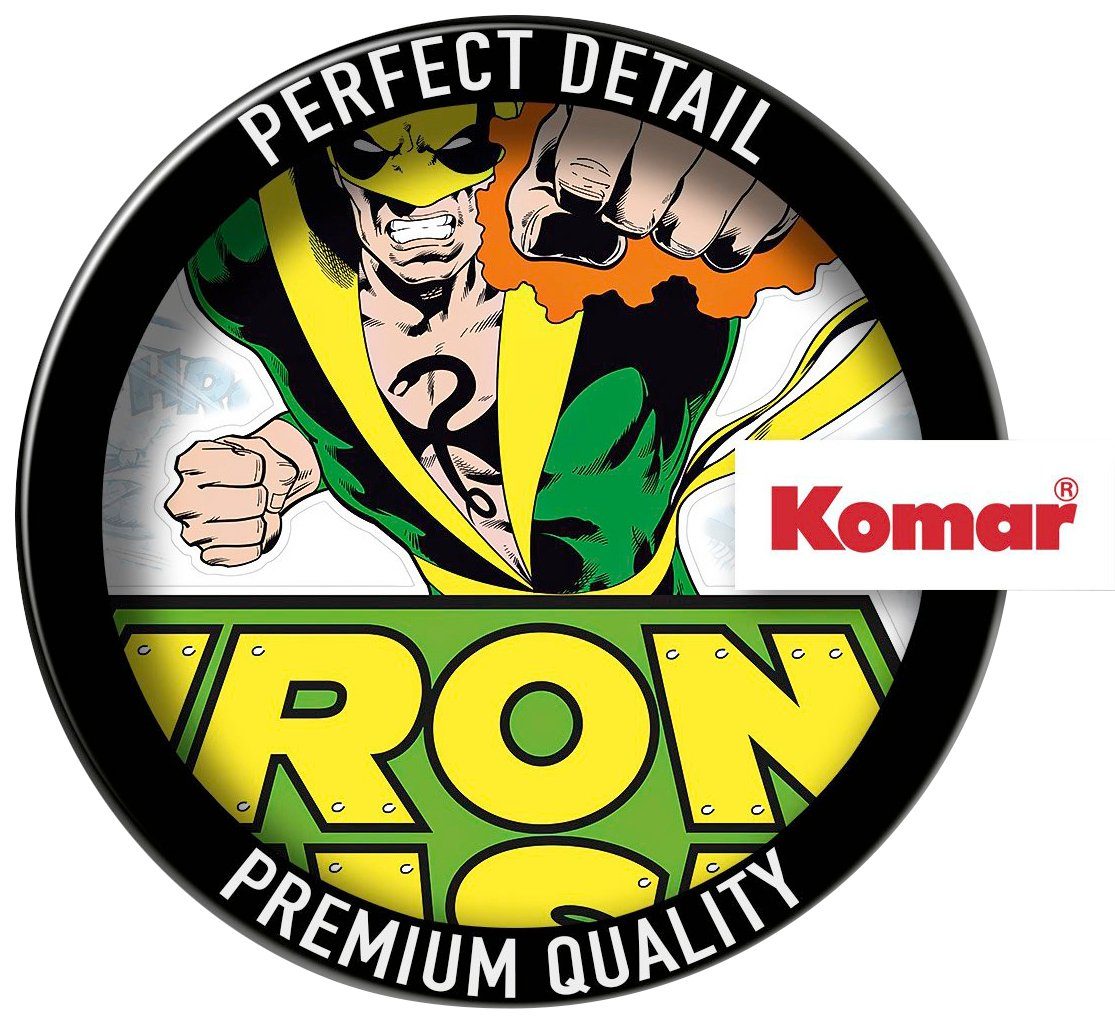 Komar Wandfolie Iron Fist Comic - afm. 50 x 70 cm zelfklevend, wandstickers, kinderkamer (1 stuk)