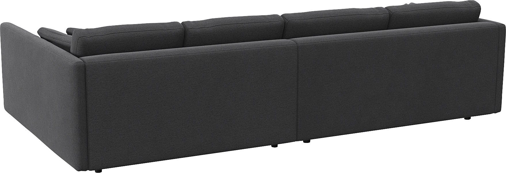 FLEXLUX Hoekbank Lovane Zacht en zeer comfortabel, grote zitdiepte op koudschuim, inclusief sierkussen
