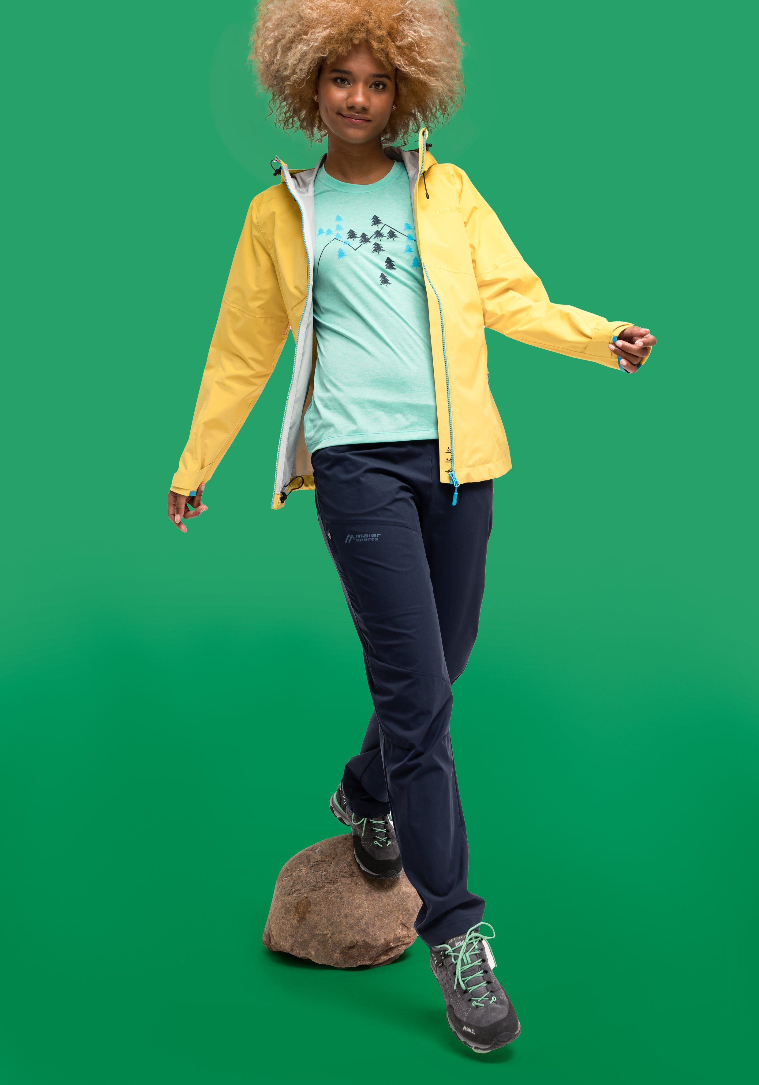 Maier Sports Functionele broek Fortunit W Robuuste outdoorbroek van sneldrogend materiaal