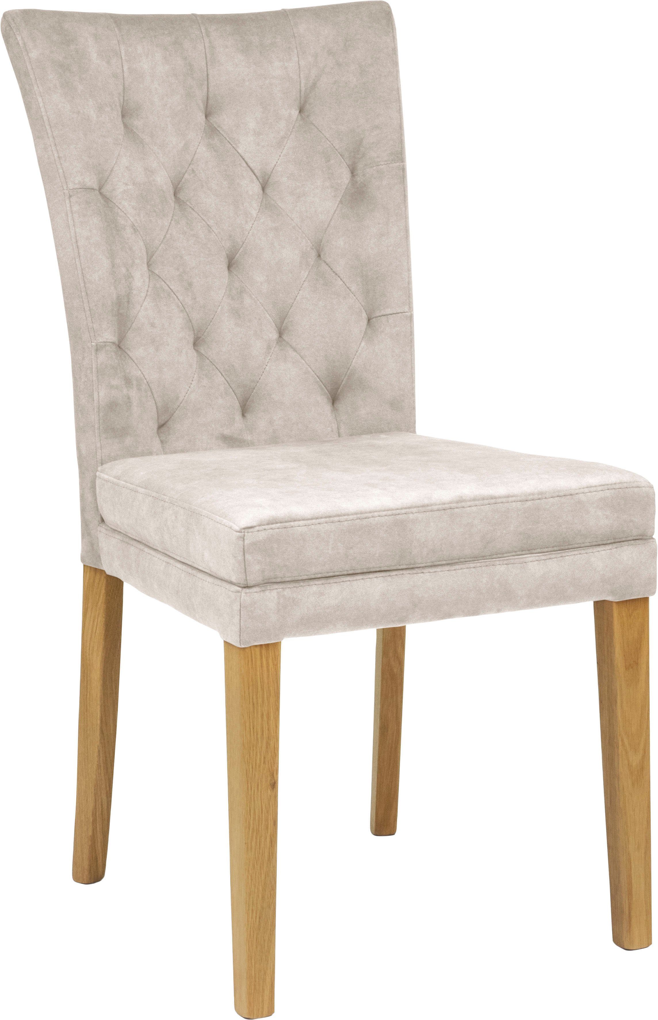 Home affaire Eetkamerstoel Colorado BESTSELLER Polsterstoel Poten in eiken of noten. In set van 2, 4 of 6