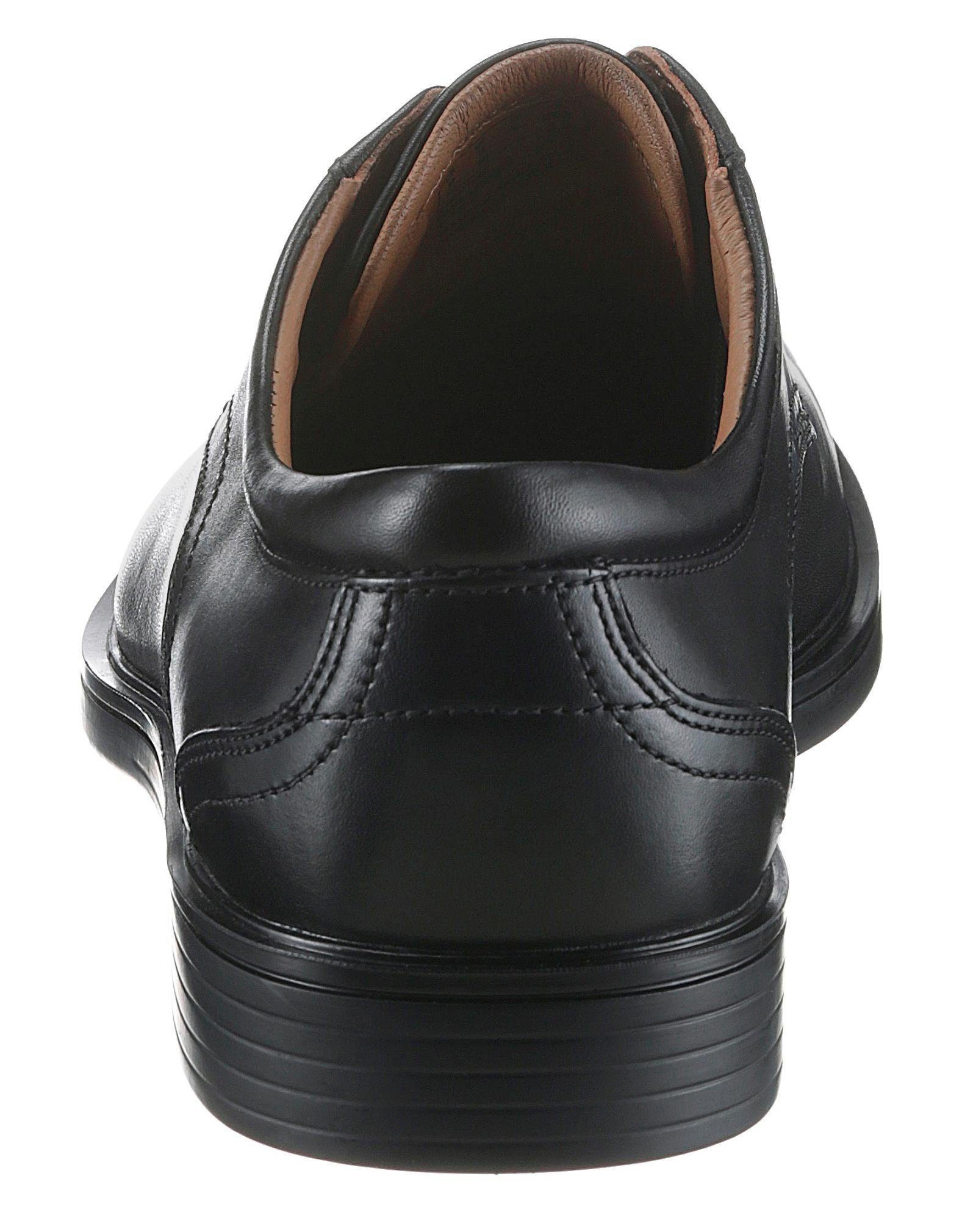 Clarks Veterschoenen Aldric Lace met zachte leren binnenzool, vrijetijdsschoen, lage schoen, veterschoen