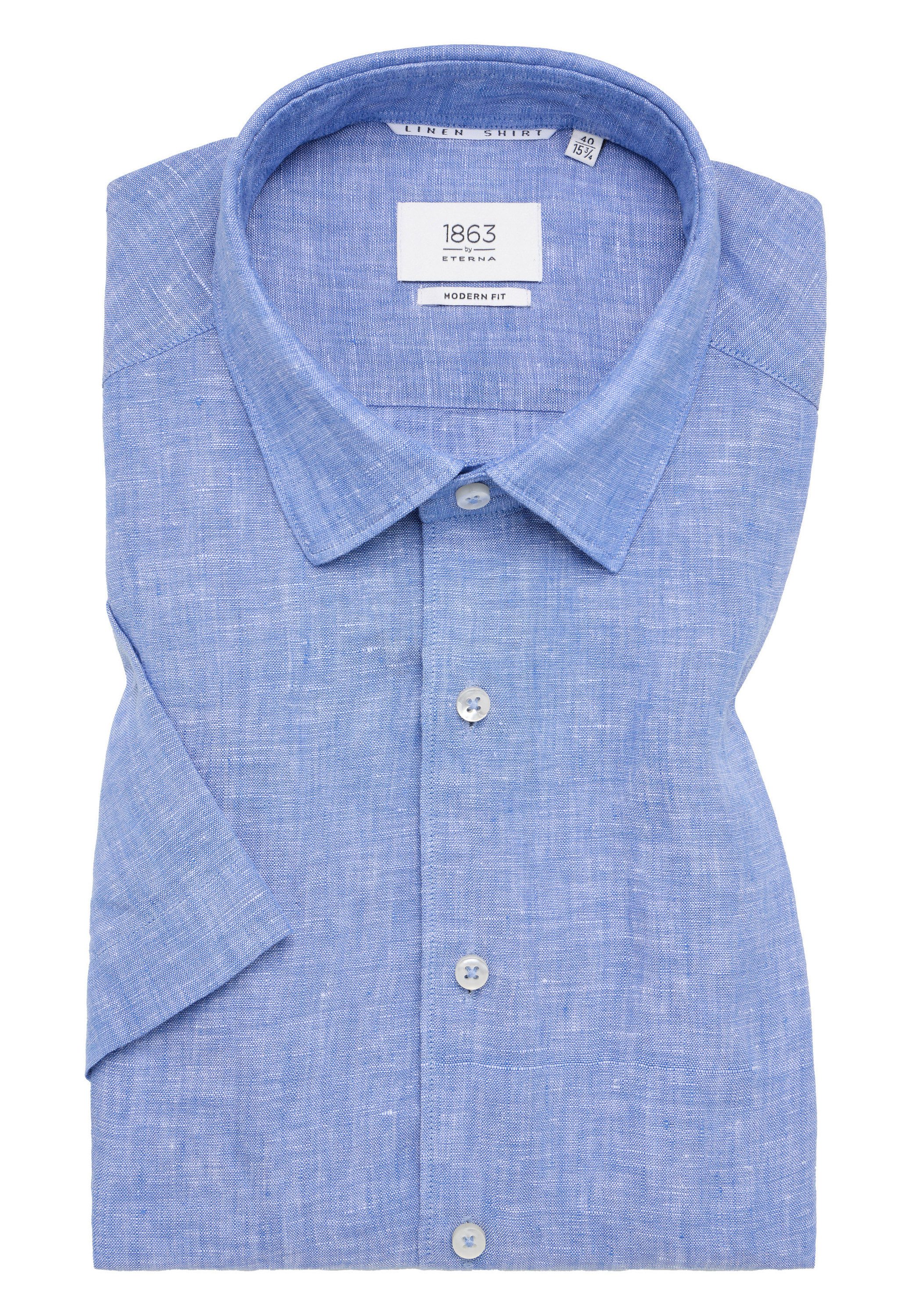 Eterna Overhemd met korte mouwen MODERN FIT EASY IRON (gemakkelijk te strijken)