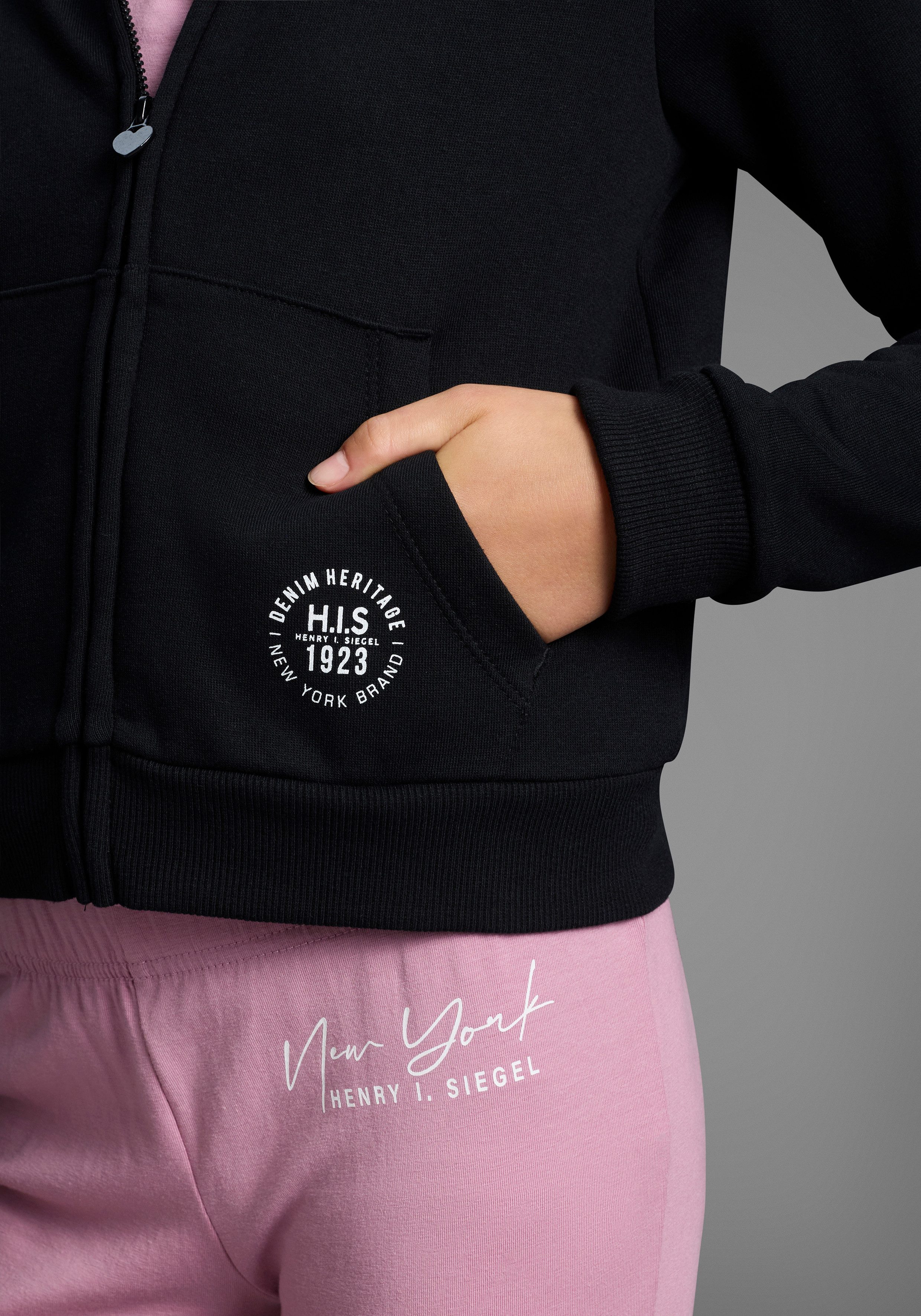 H.I.S Capuchonsweatvest Kort sweatvest