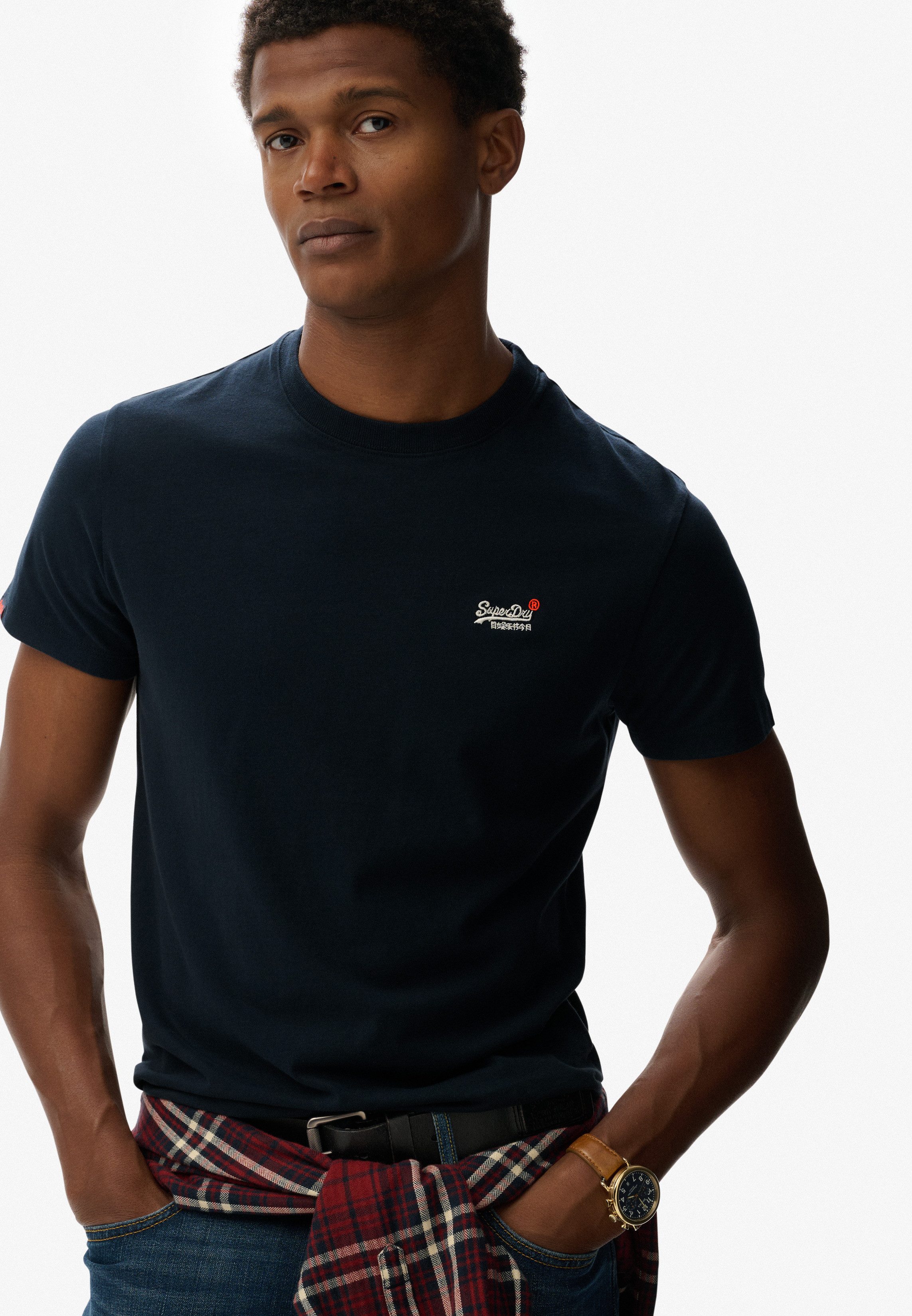 Superdry Shirt met ronde hals ESSENTIAL CONTRAST EMB TEE