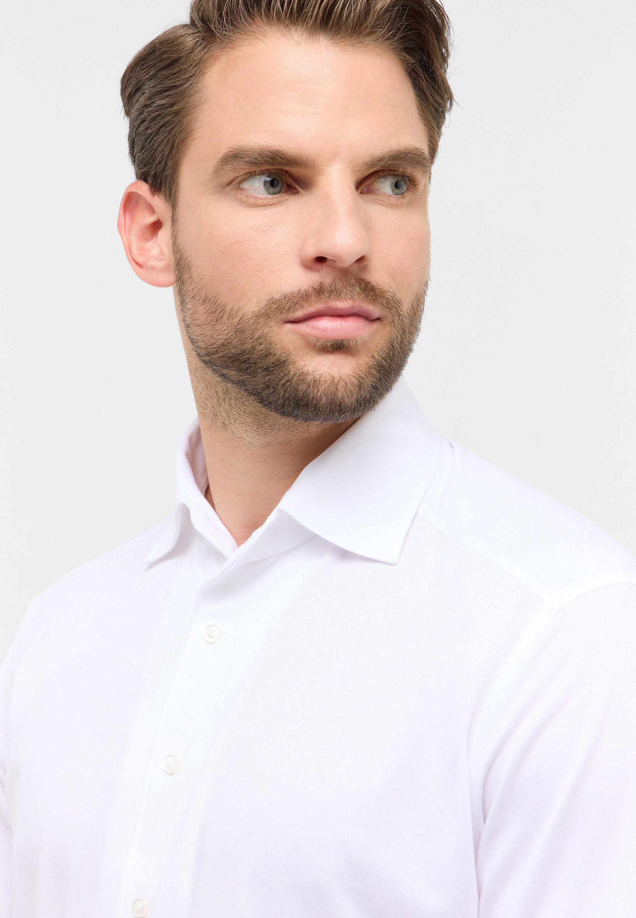 Eterna Overhemd met lange mouwen Comfort fit NON IRON (strijkvrij)