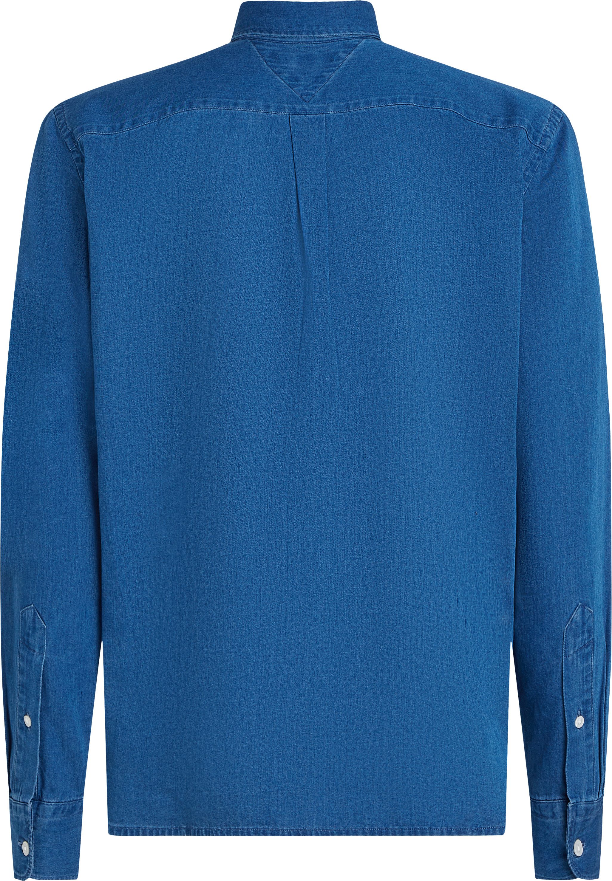 Tommy Hilfiger Jeans overhemd BT-CHAMBRAY SHIRT-B in grote maten, met logostiksel