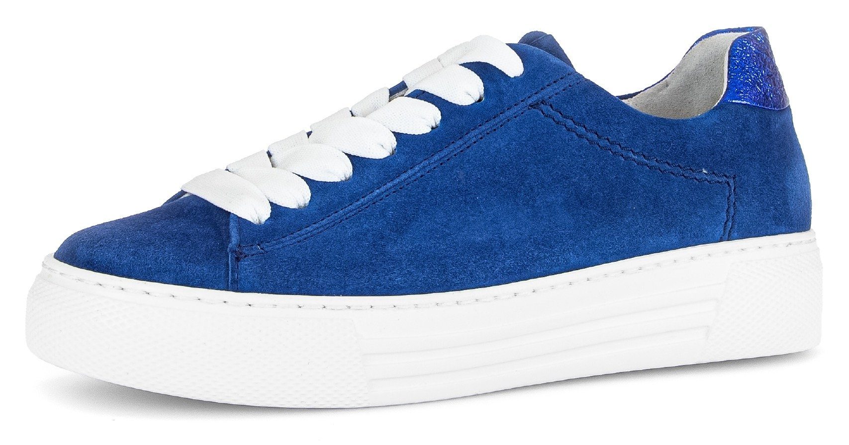 Gabor Plateausneakers Florence , vrijetijdsschoen, lage schoen, veterschoen met subtiele decoratieve stiksels