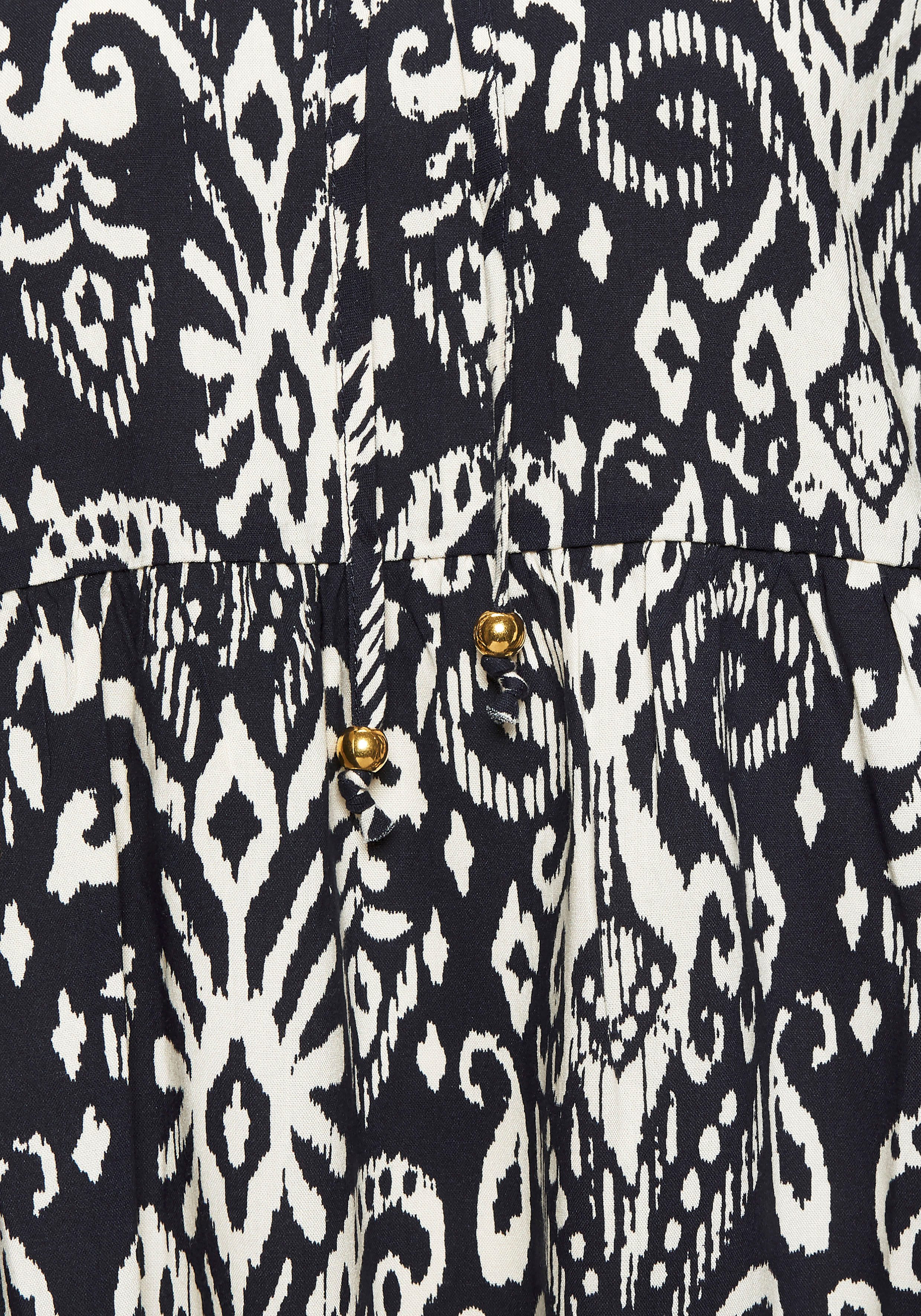 Vivance Blouse met lange mouwen met ballonmouwen, luchtige tuniek met alloverprint, boho-stijl