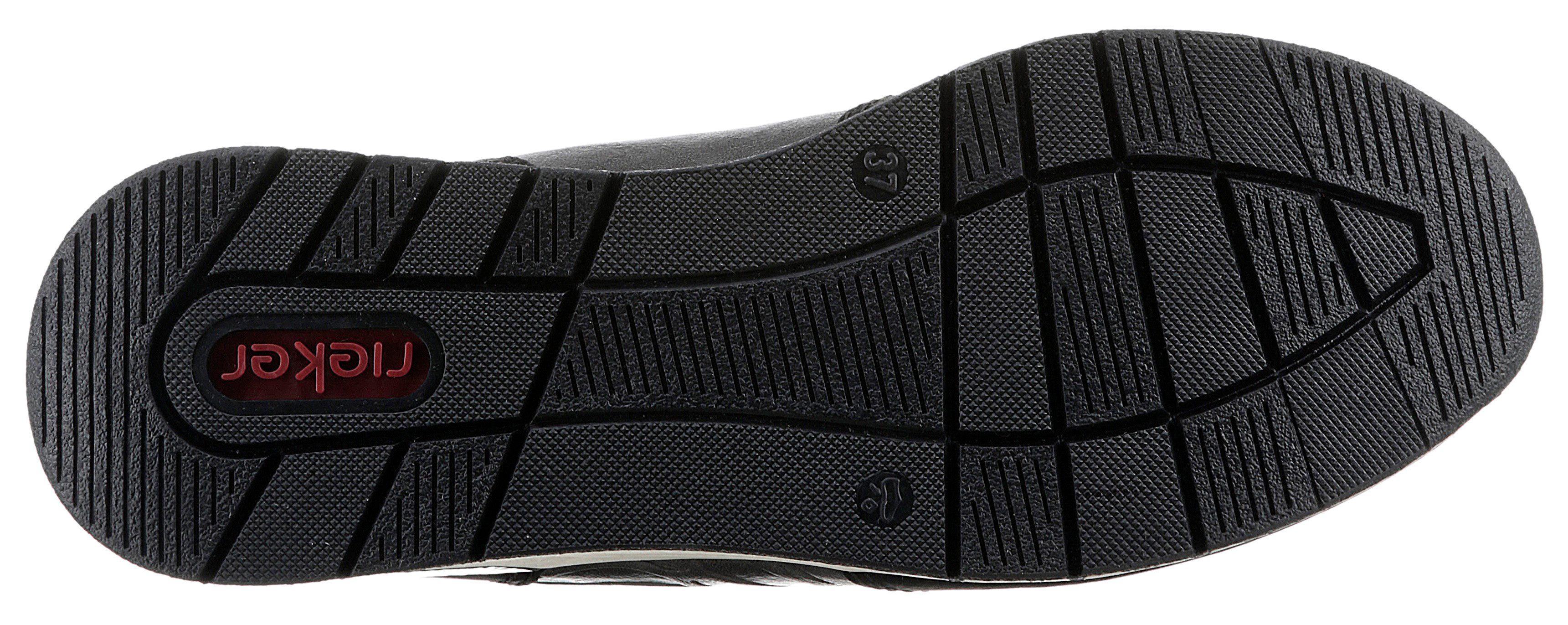 Rieker Slip-on sneakers instaplaarzen, enkellaars, high top sneaker in vegan uitvoering
