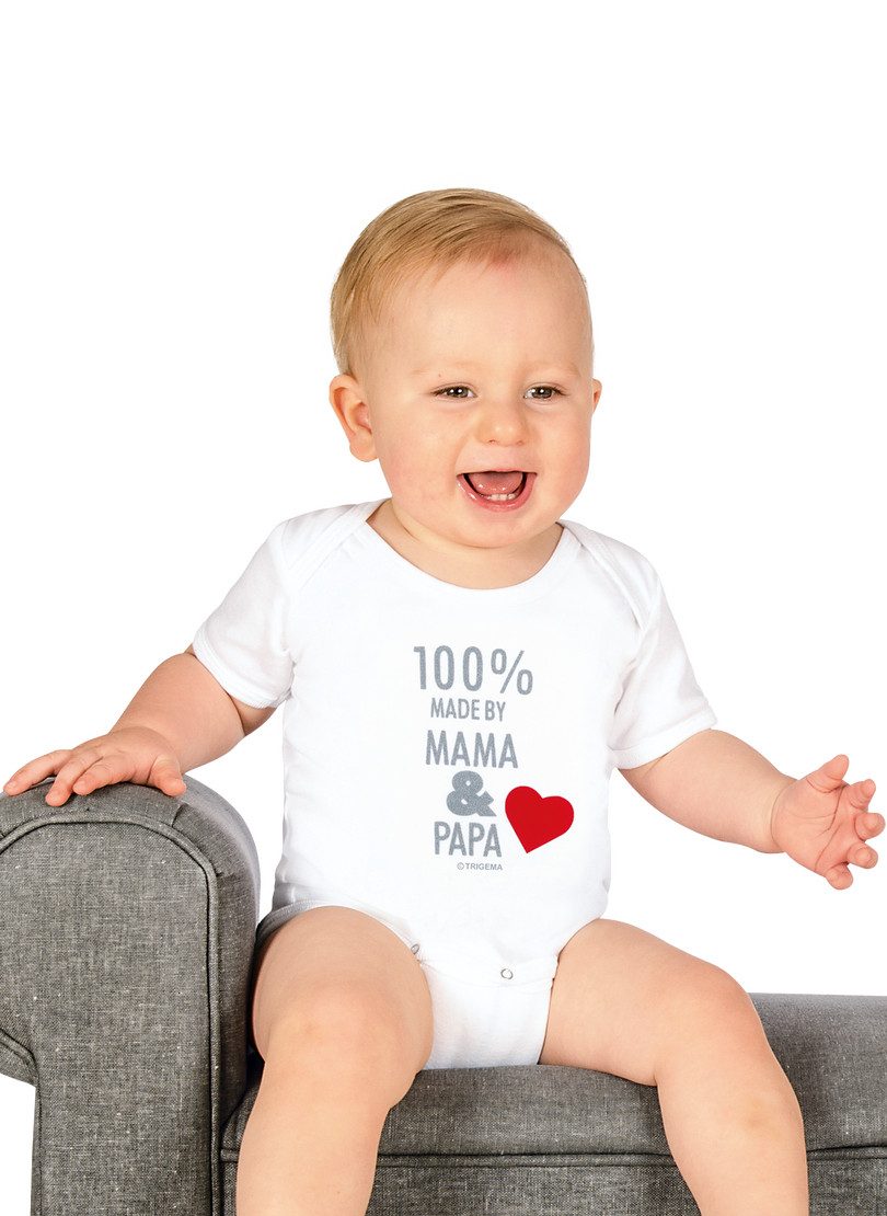 Trigema T-shirt TRIGEMA baby-body fijnrib (1-delig)