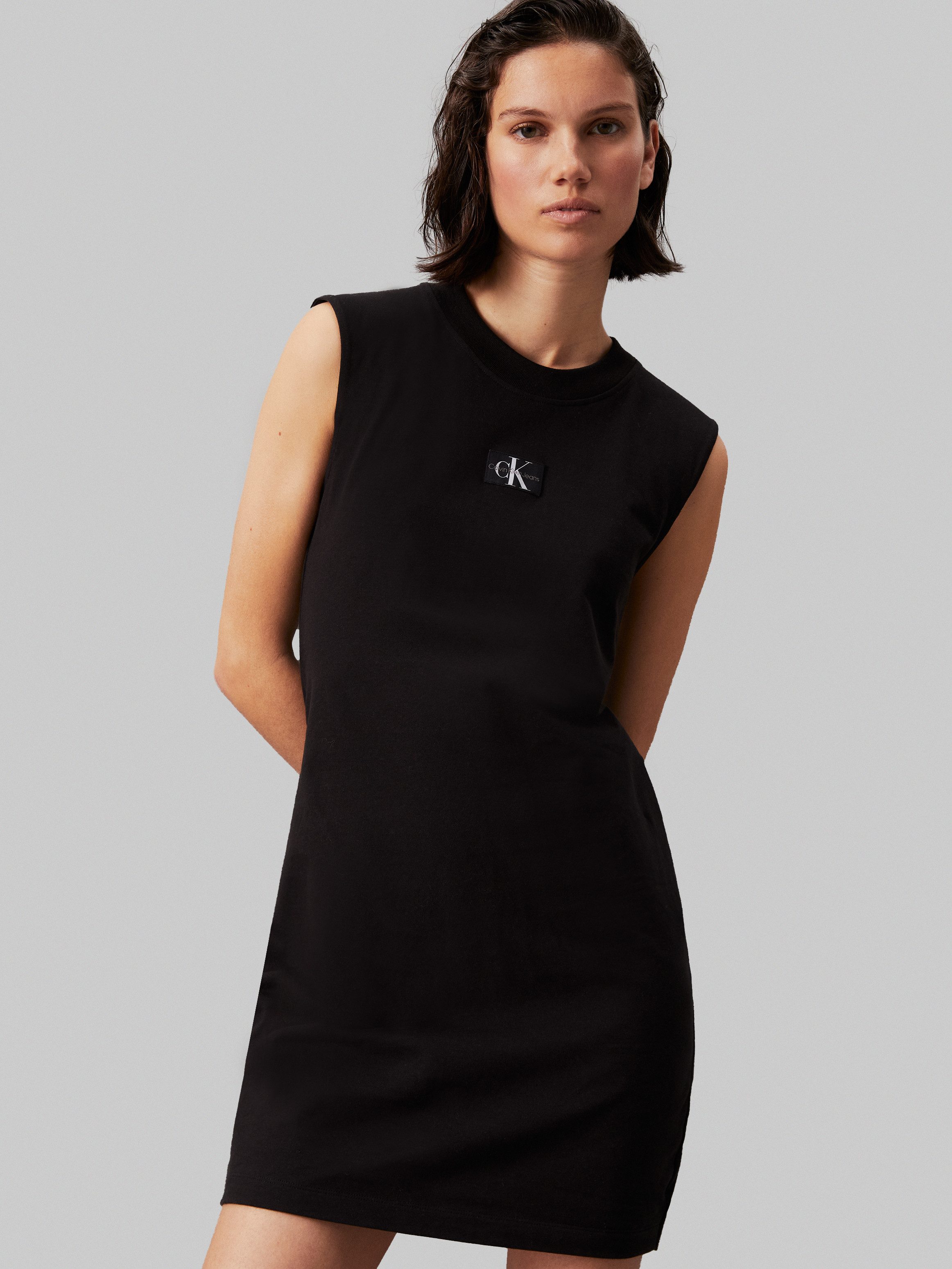 Calvin Klein Shirtjurk WOVEN LABEL LOOSE TEE DRESS