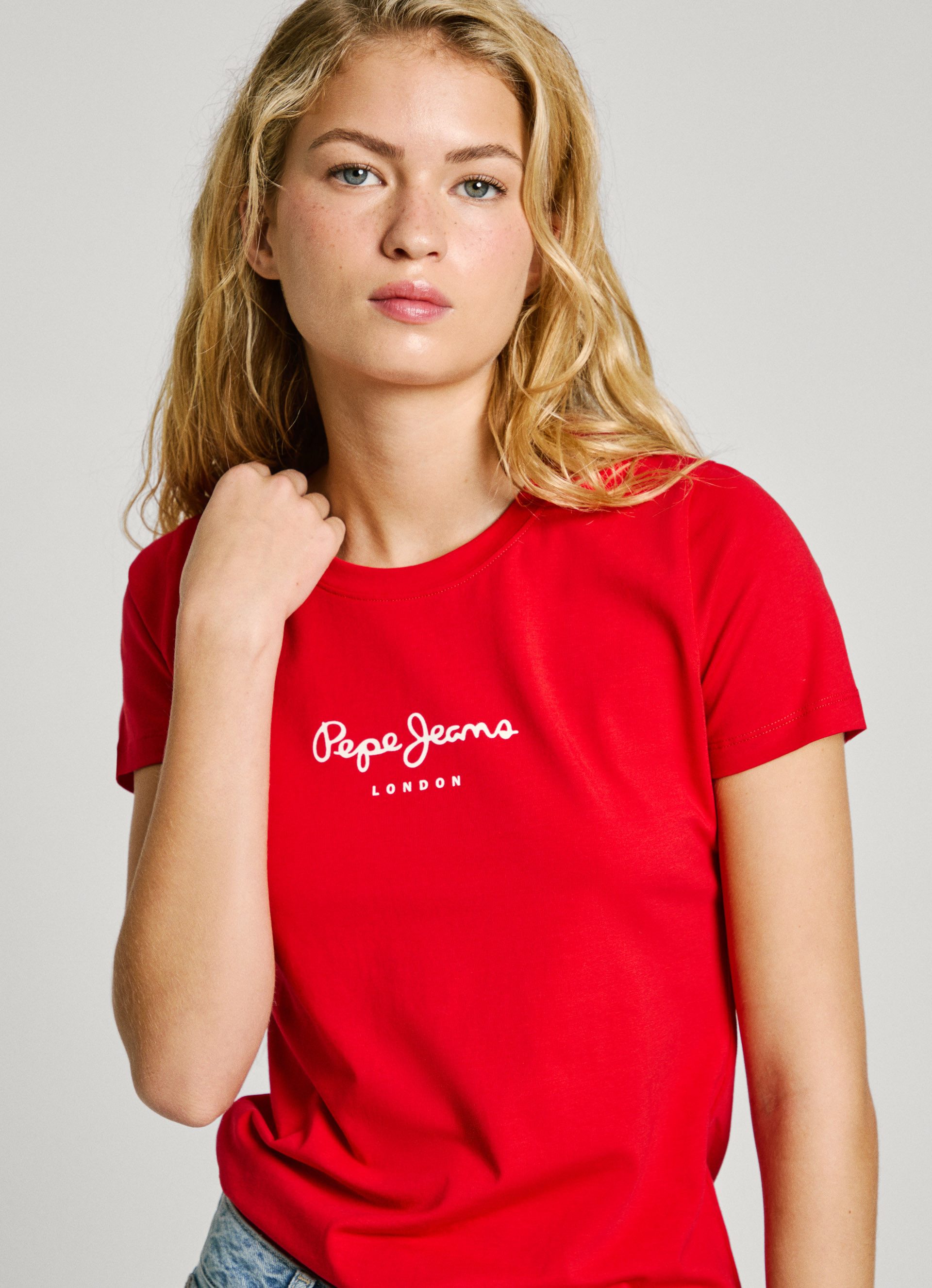 Pepe Jeans T-shirt NEW VIRGINIA met logoprint