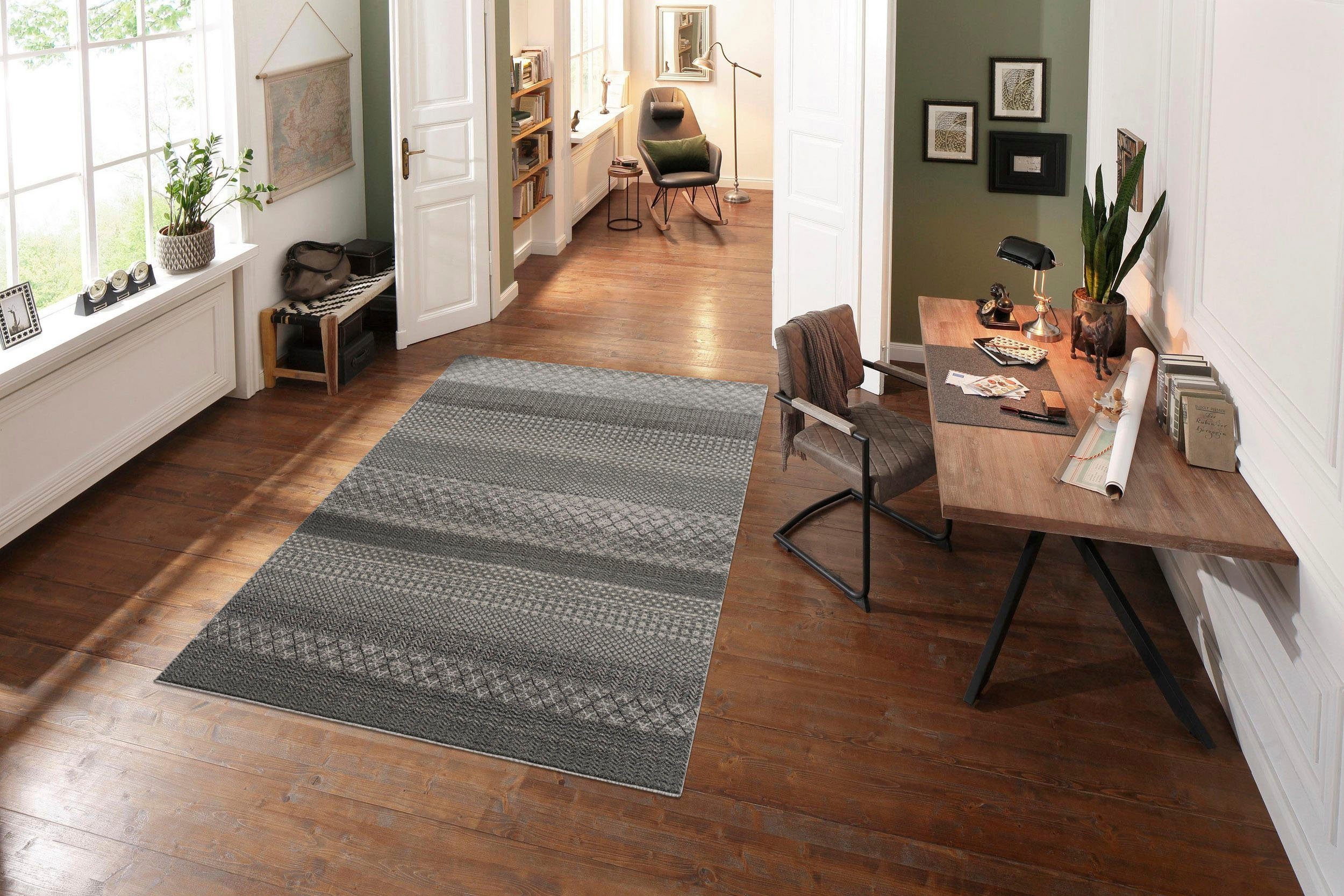 Timbers Vloerkleed Wisconsin Boho-look, berber-look, ruitdessin