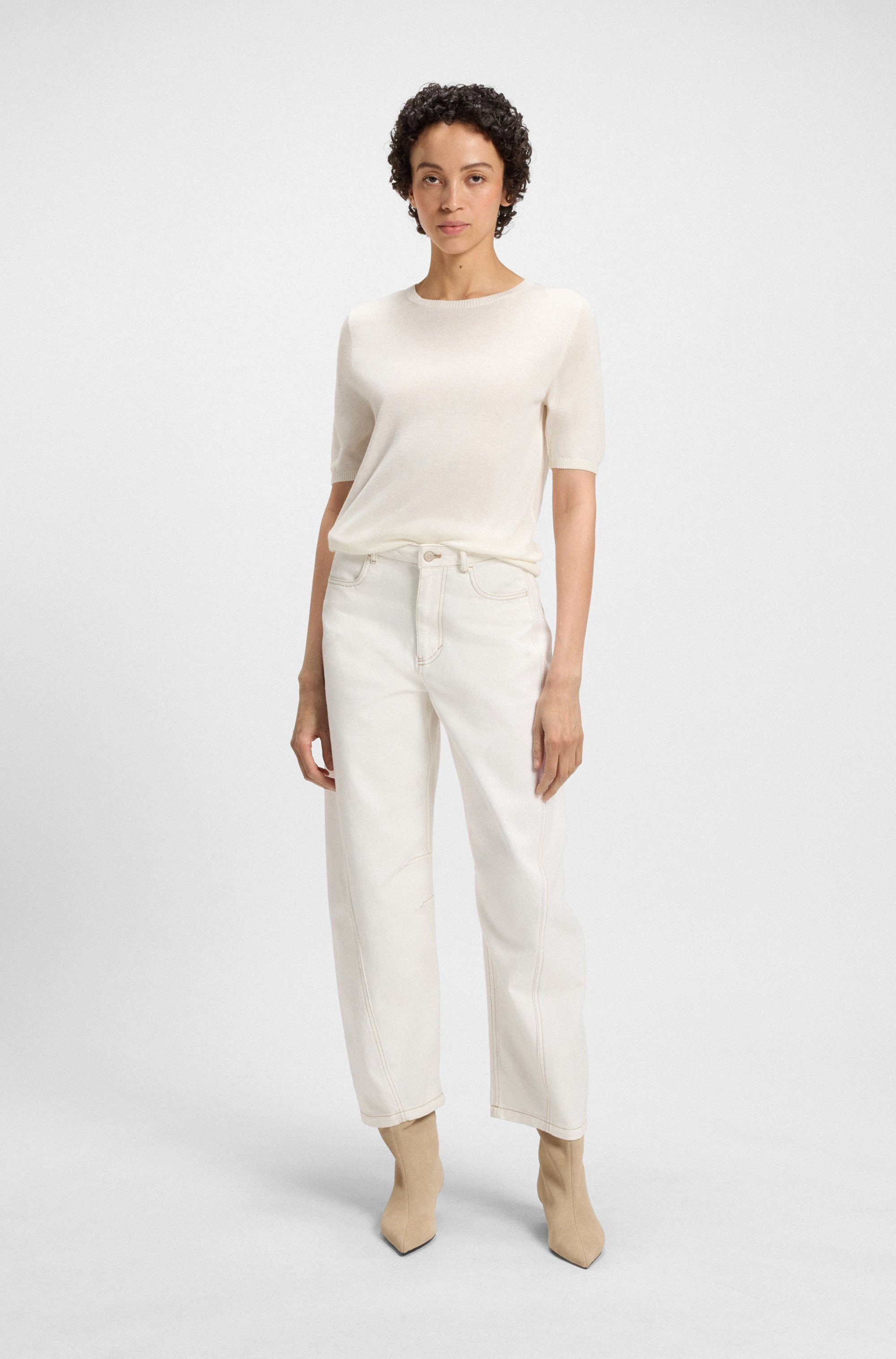 Boss Orange Geweven broek TBaloon Premium Damesmode